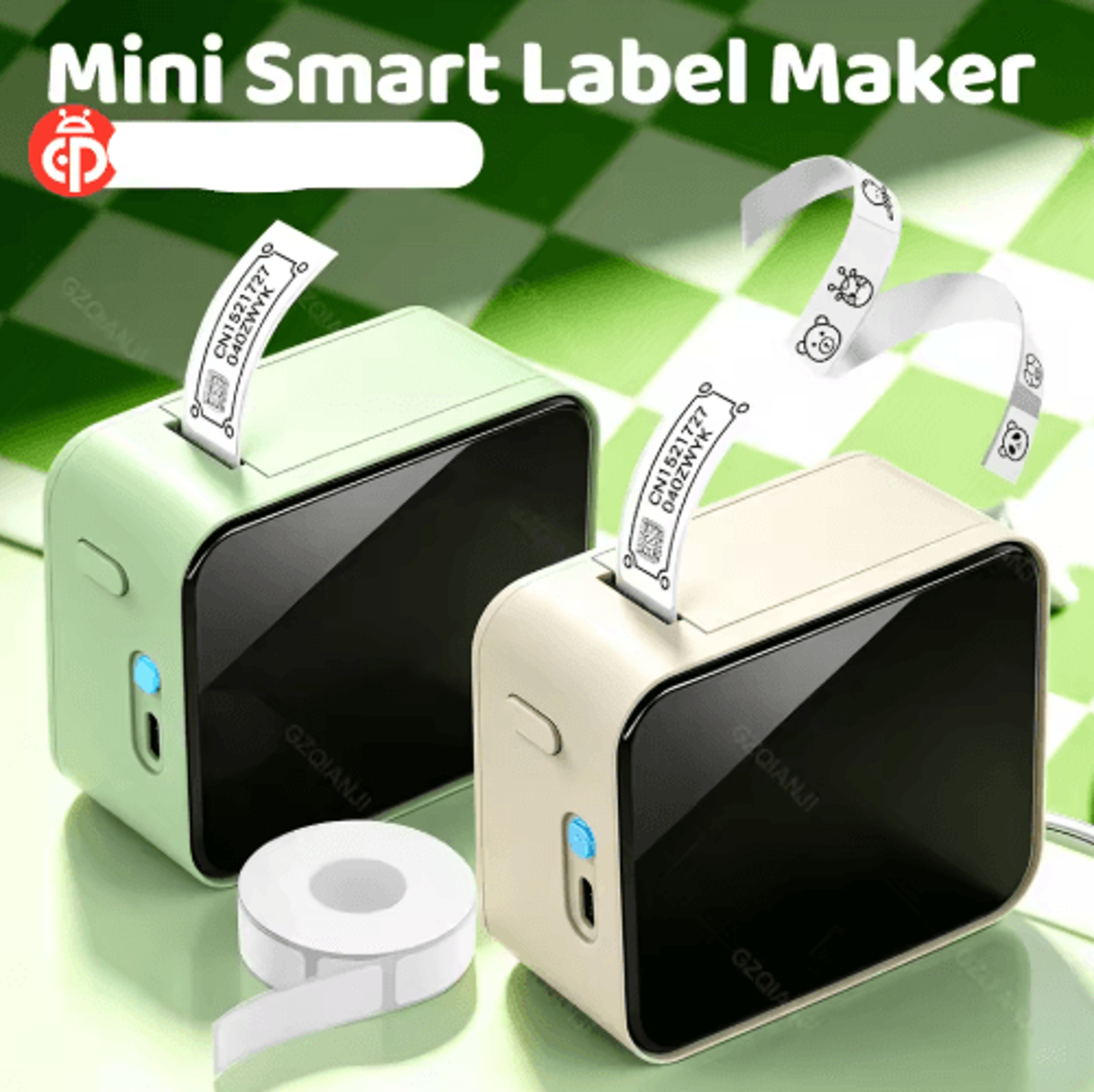p15 bluetooth label printer – portable inkless mini label maker
