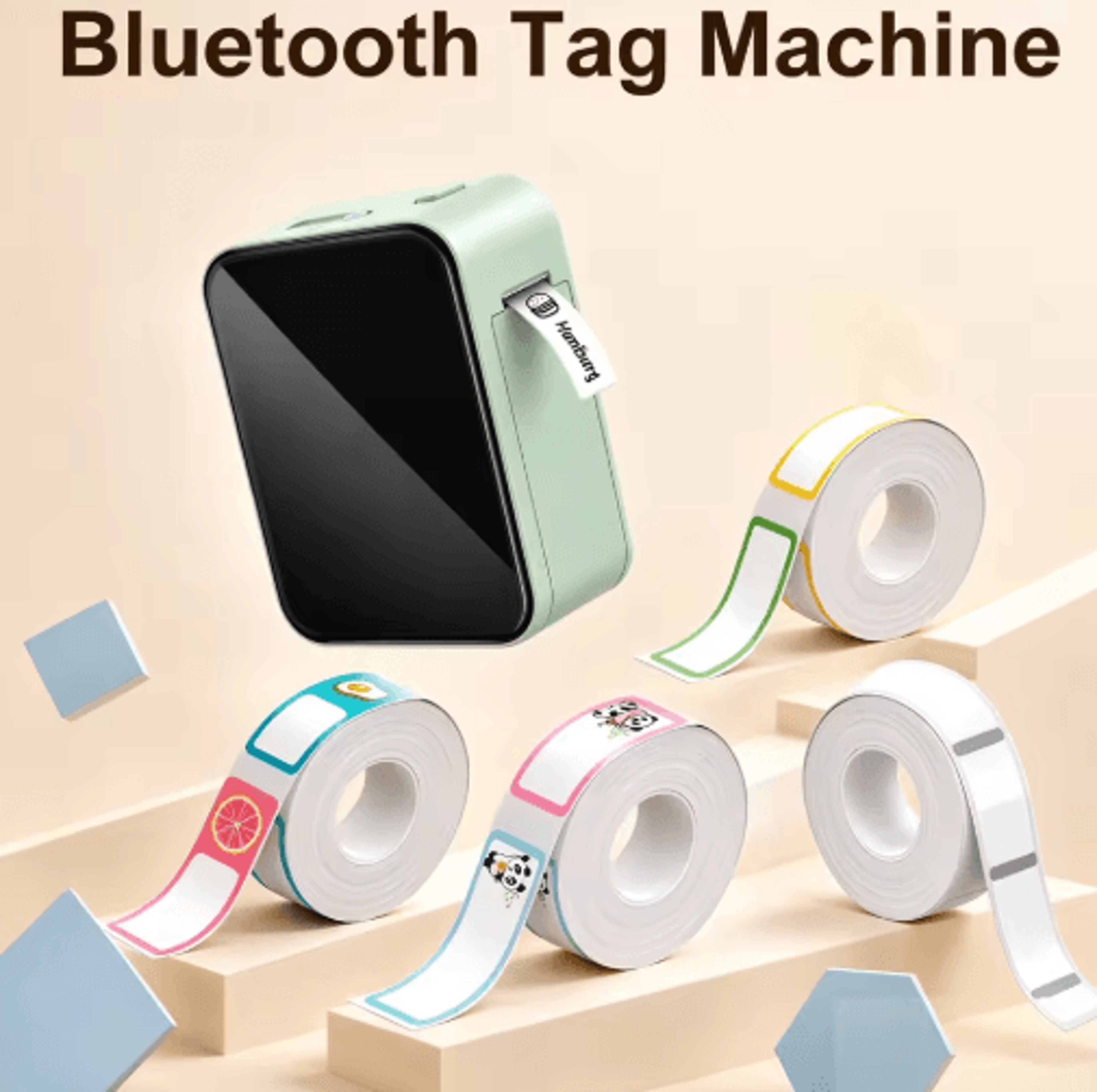 portable bluetooth thermal label printer – wireless price tag & sticker maker