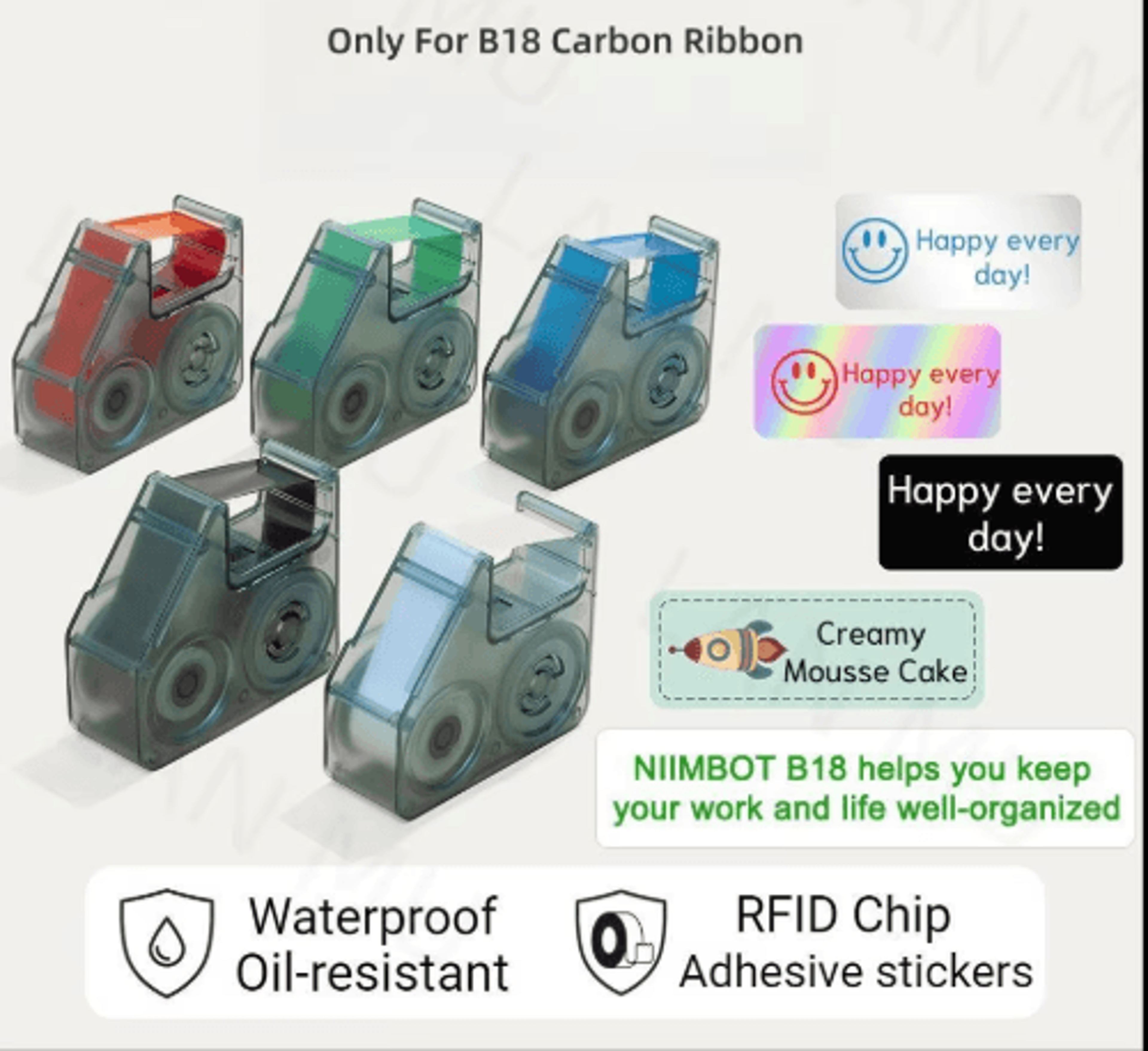 durable thermal transfer labeling ribbon – long-lasting non-fading printer refill tape