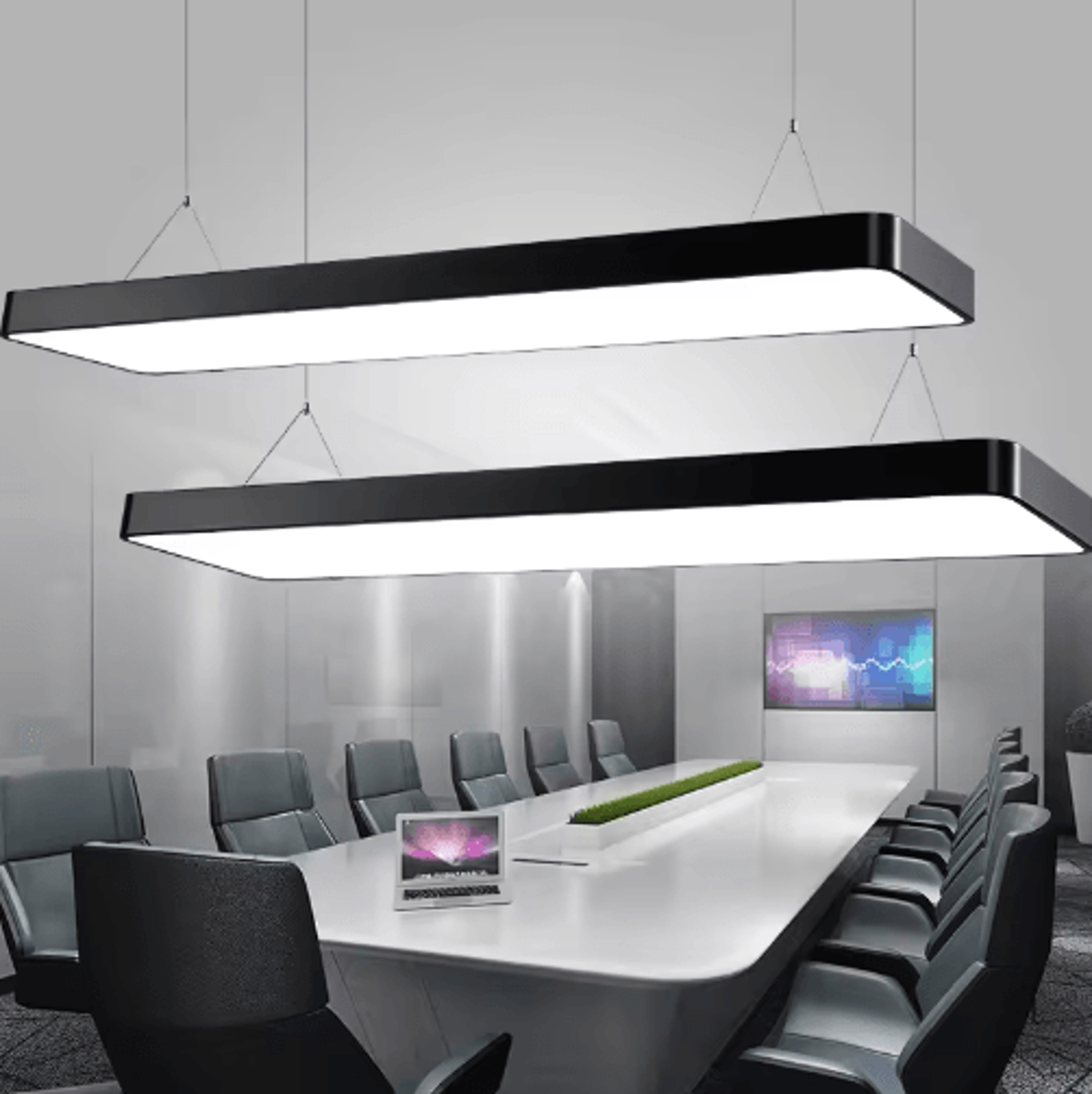 high-brightness led industrial ceiling light – 6500k workshop & garage panel lamp