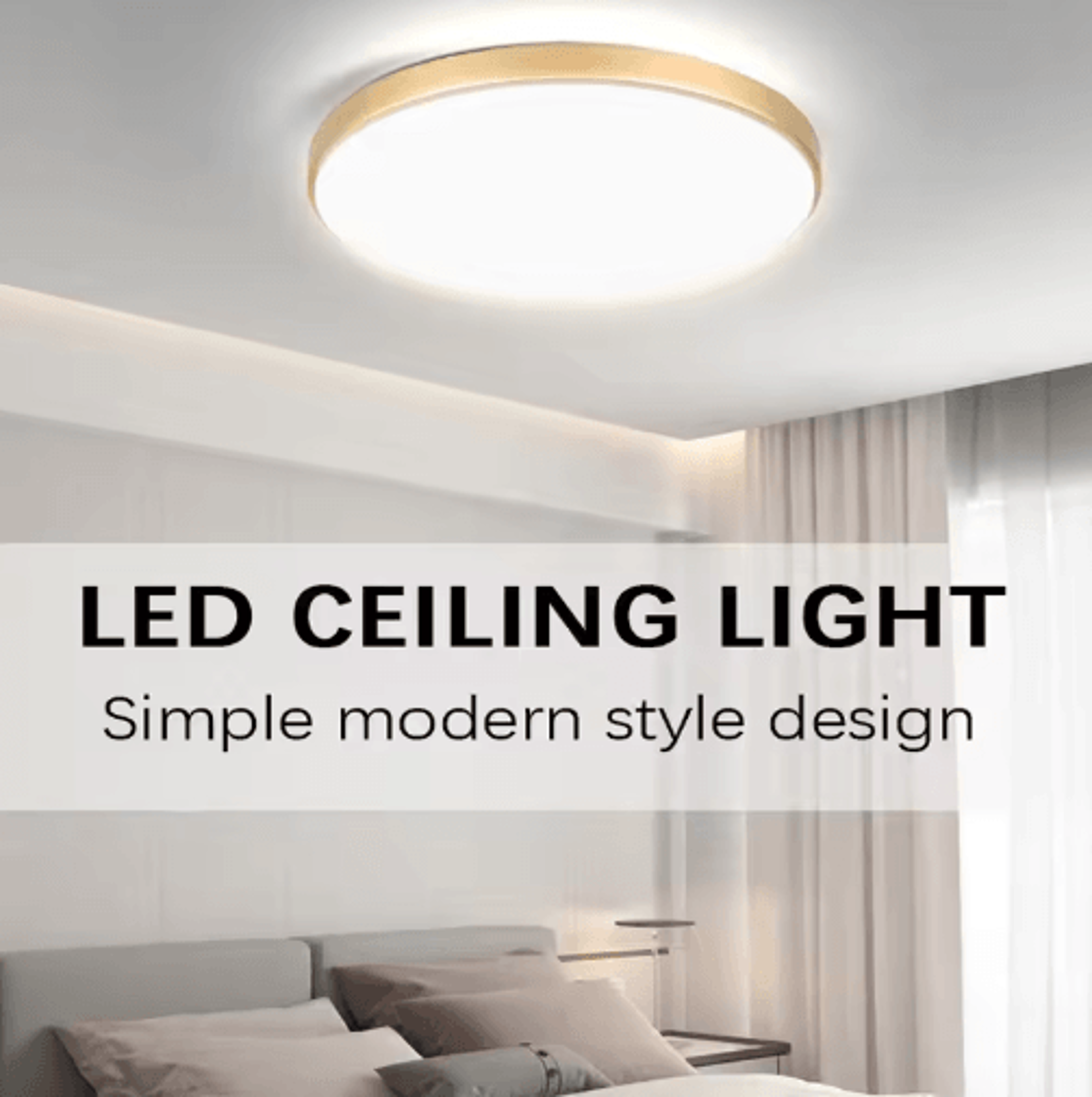 30w ultra-thin led ceiling panel light – modern kitchen & bathroom lamp