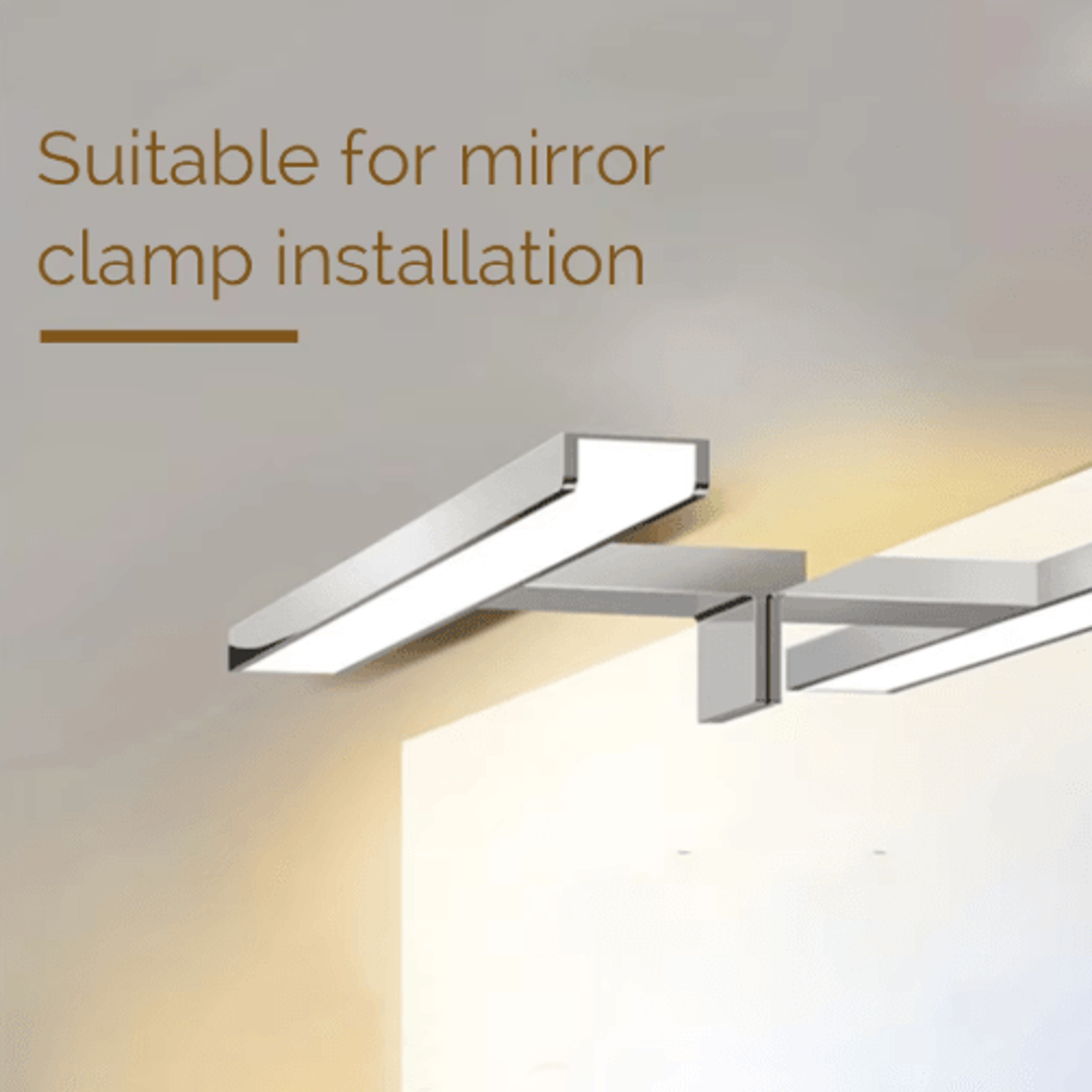 led bathroom mirror light – 6000k vanity cabinet wall lamp ip44