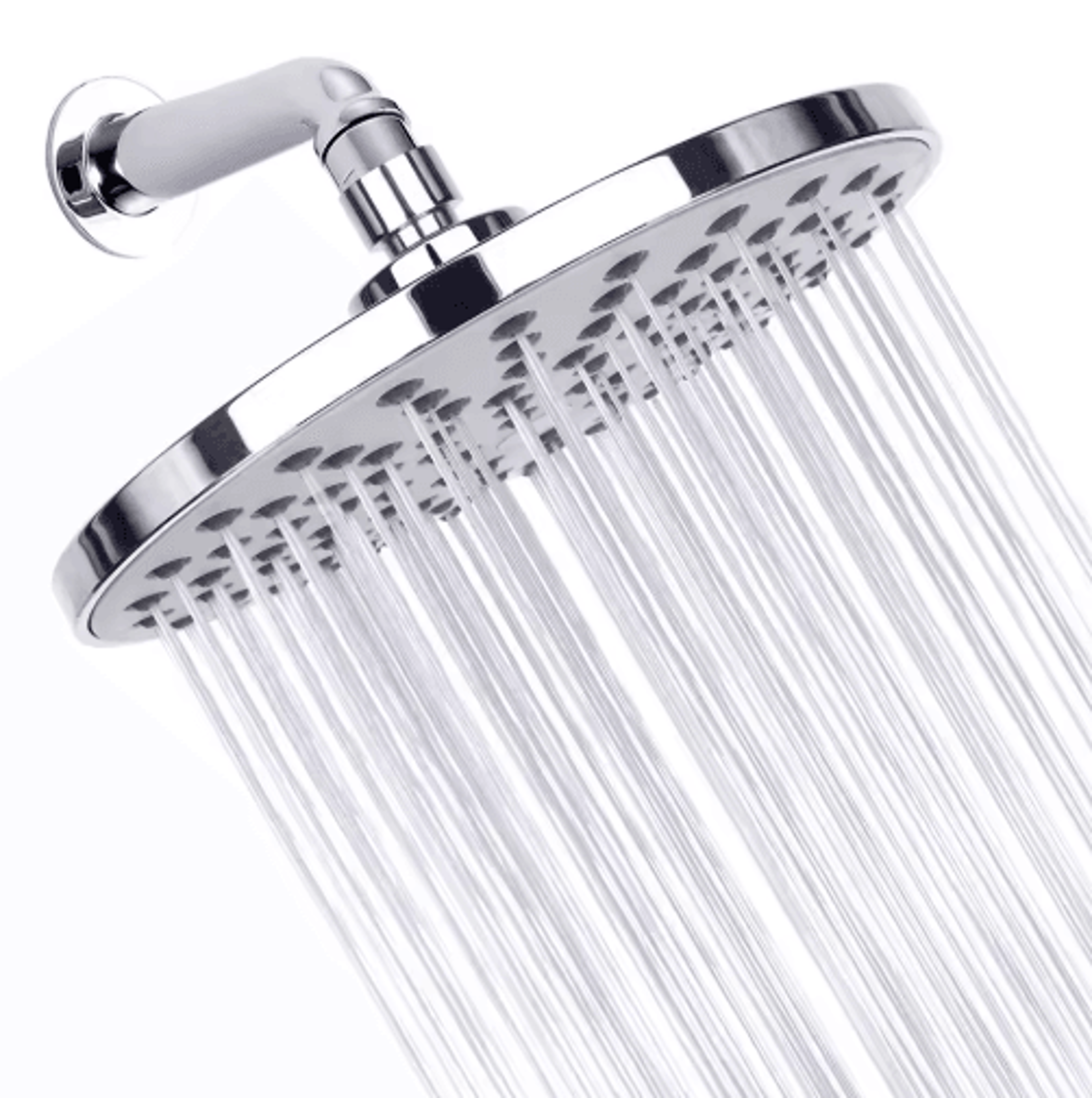 8-inch high pressure rain shower head – adjustable chrome bathroom showerhead