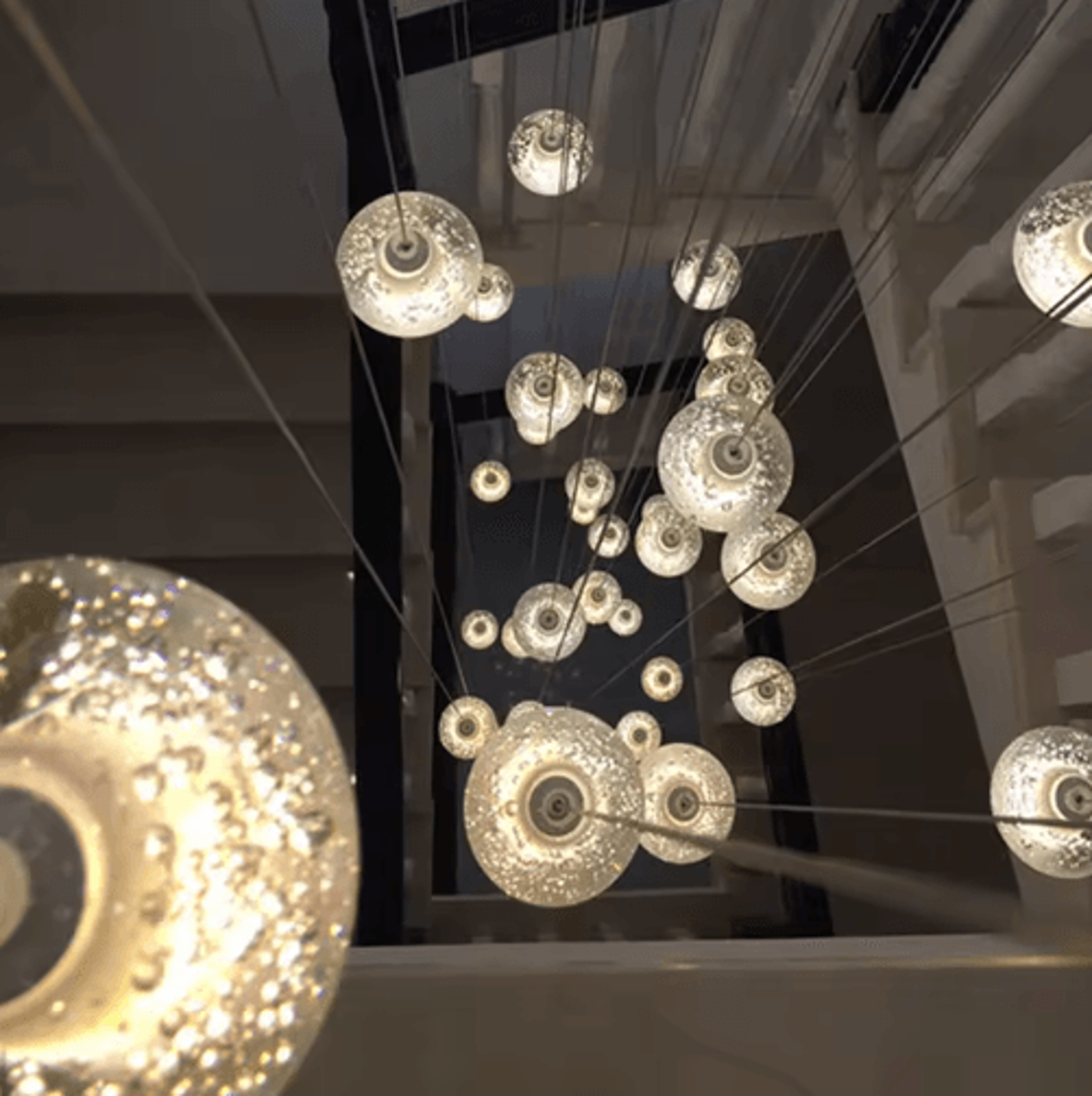 modern decorative chandelier – elegant indoor ceiling light for staircase, living room & dining room