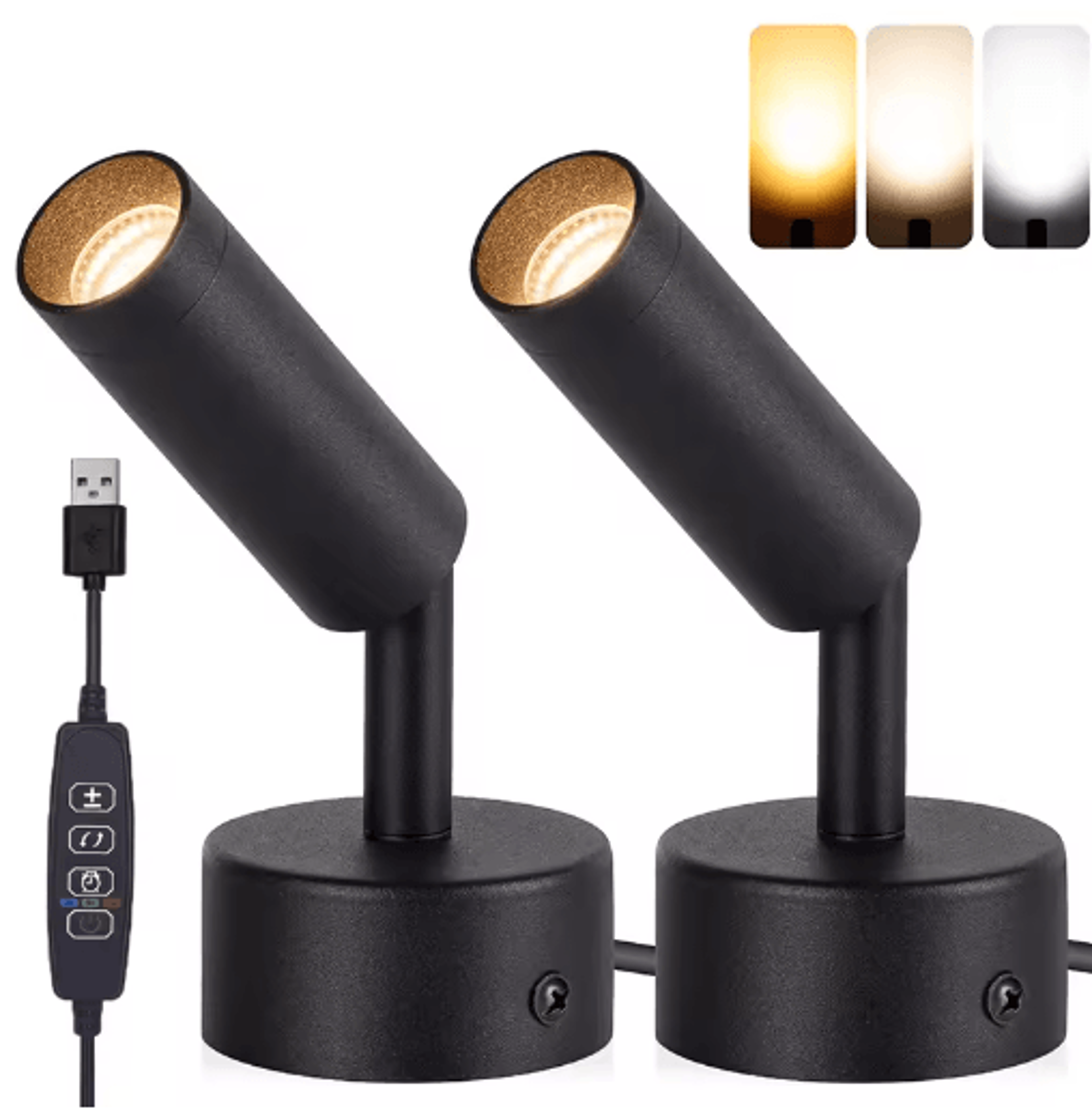 5w dimmable led floor spotlight – 3-color indoor accent light for plants & wall art