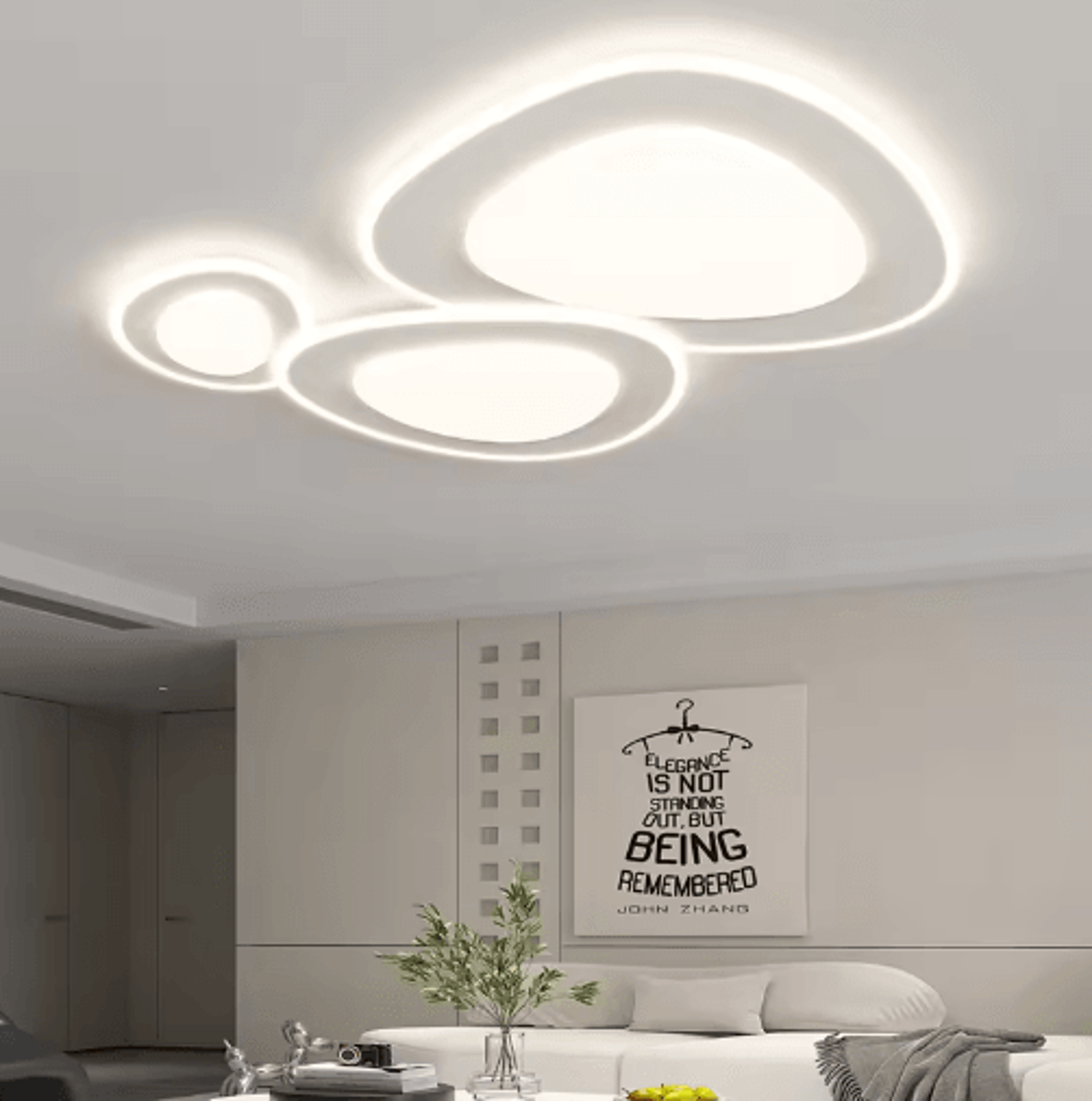 ultra-thin modern led ceiling light – luxury decorative lamp for living room & bedroom