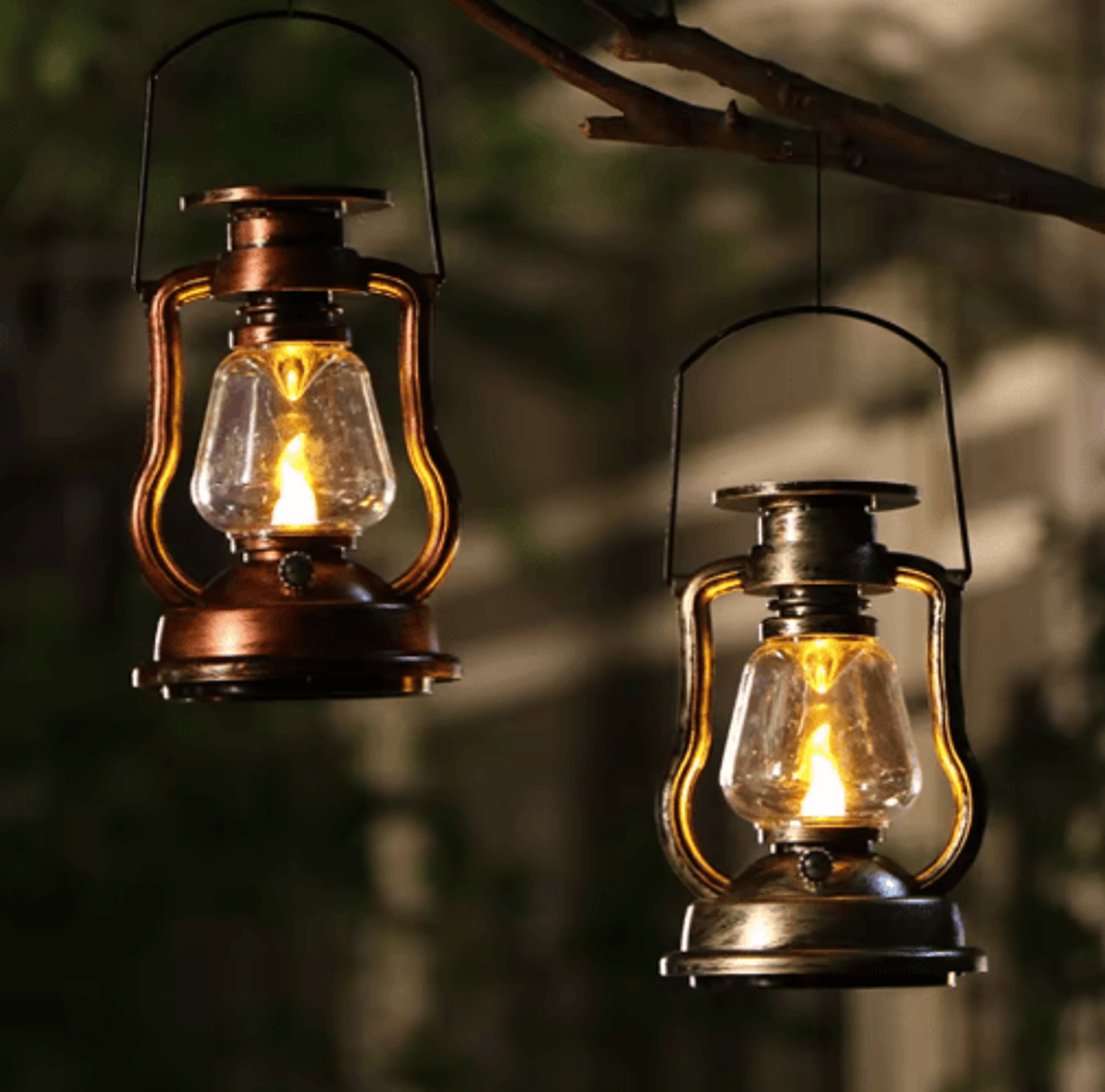 solar hanging lantern – flickering flameless led candle light for patio & garden