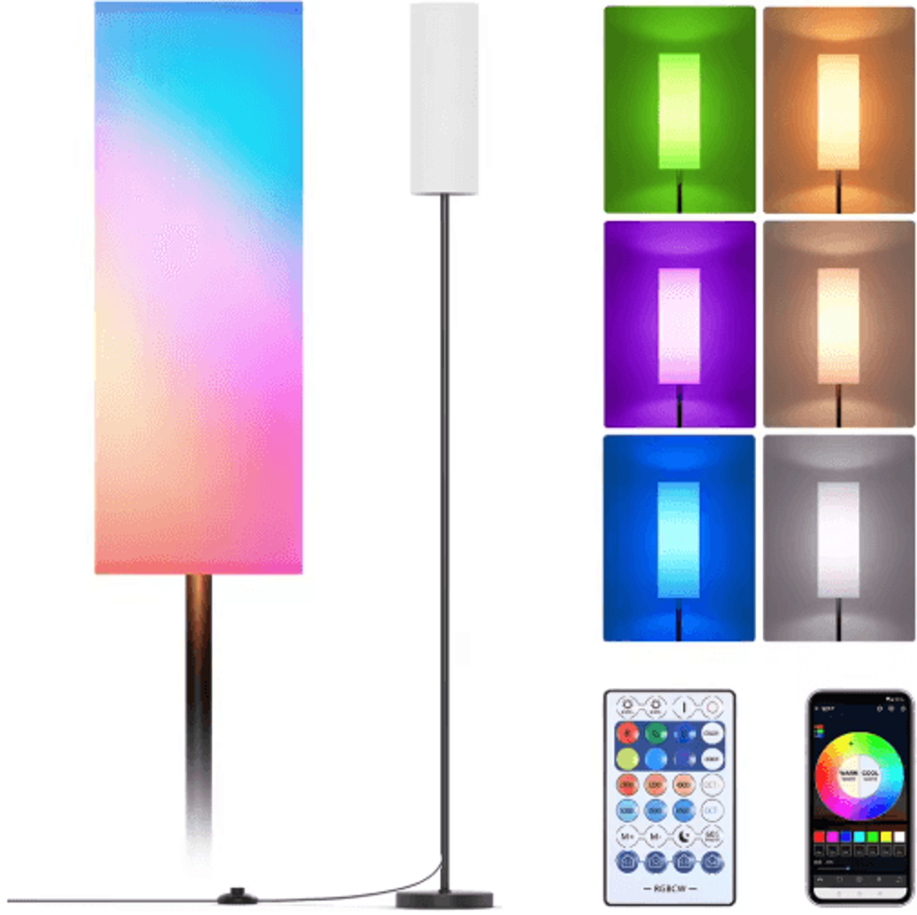 modern standing floor lamp – tall decorative light for living room and bedroom