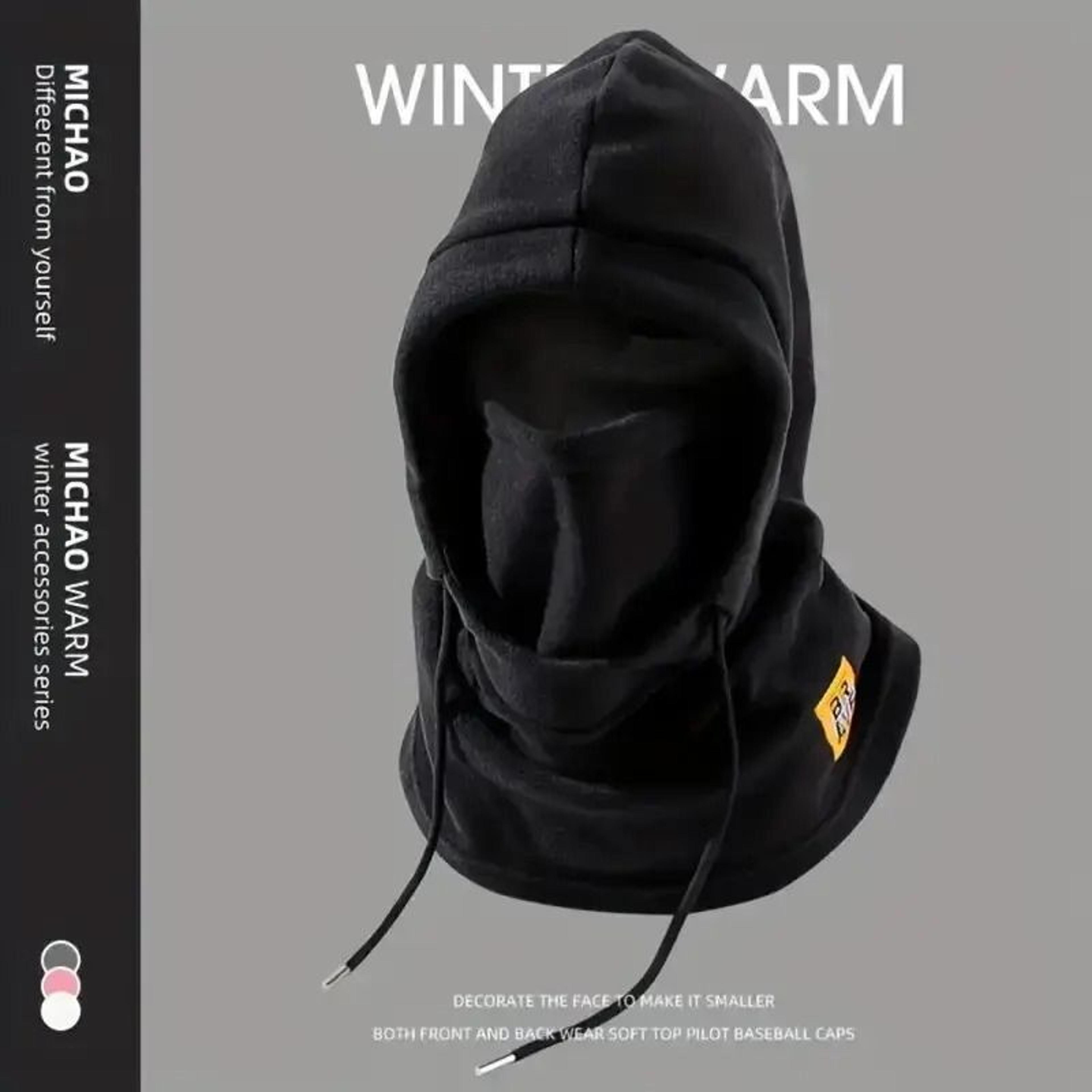 unisex winter balaclava knit hood windproof face mask for cold weather riding
