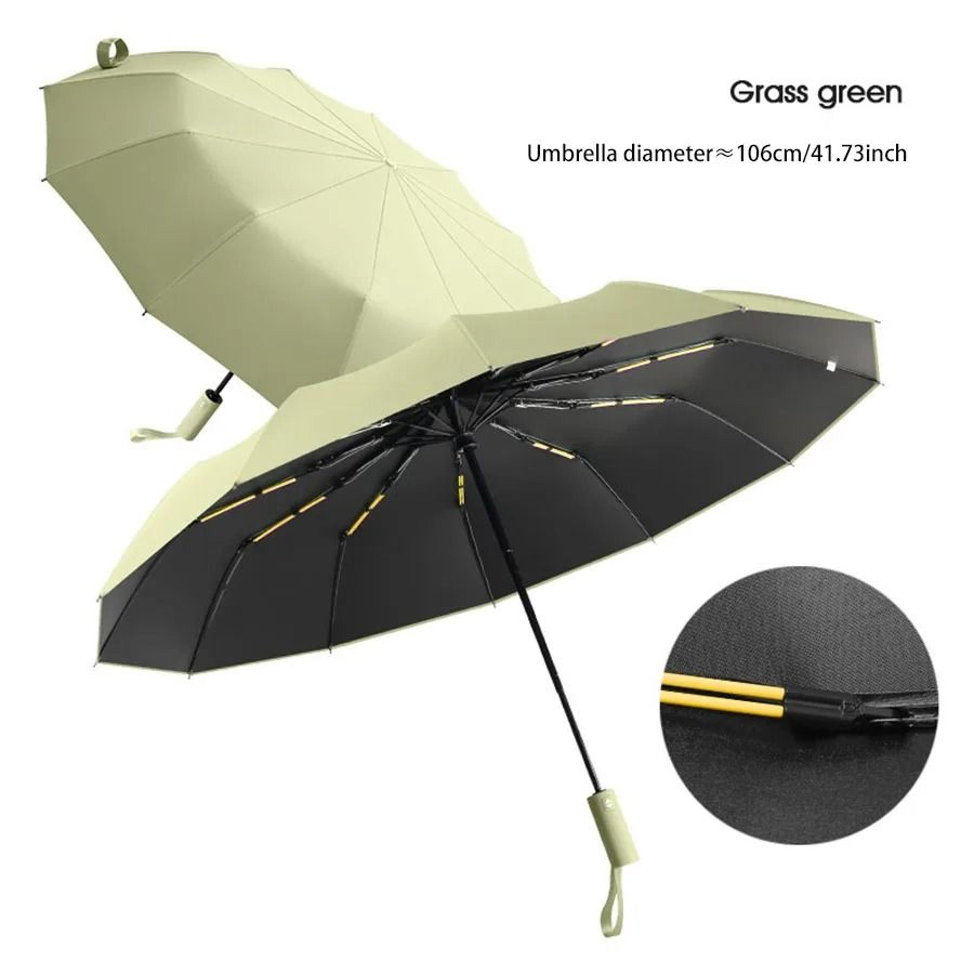 24 rib windproof umbrella with uv protection for rain and sun