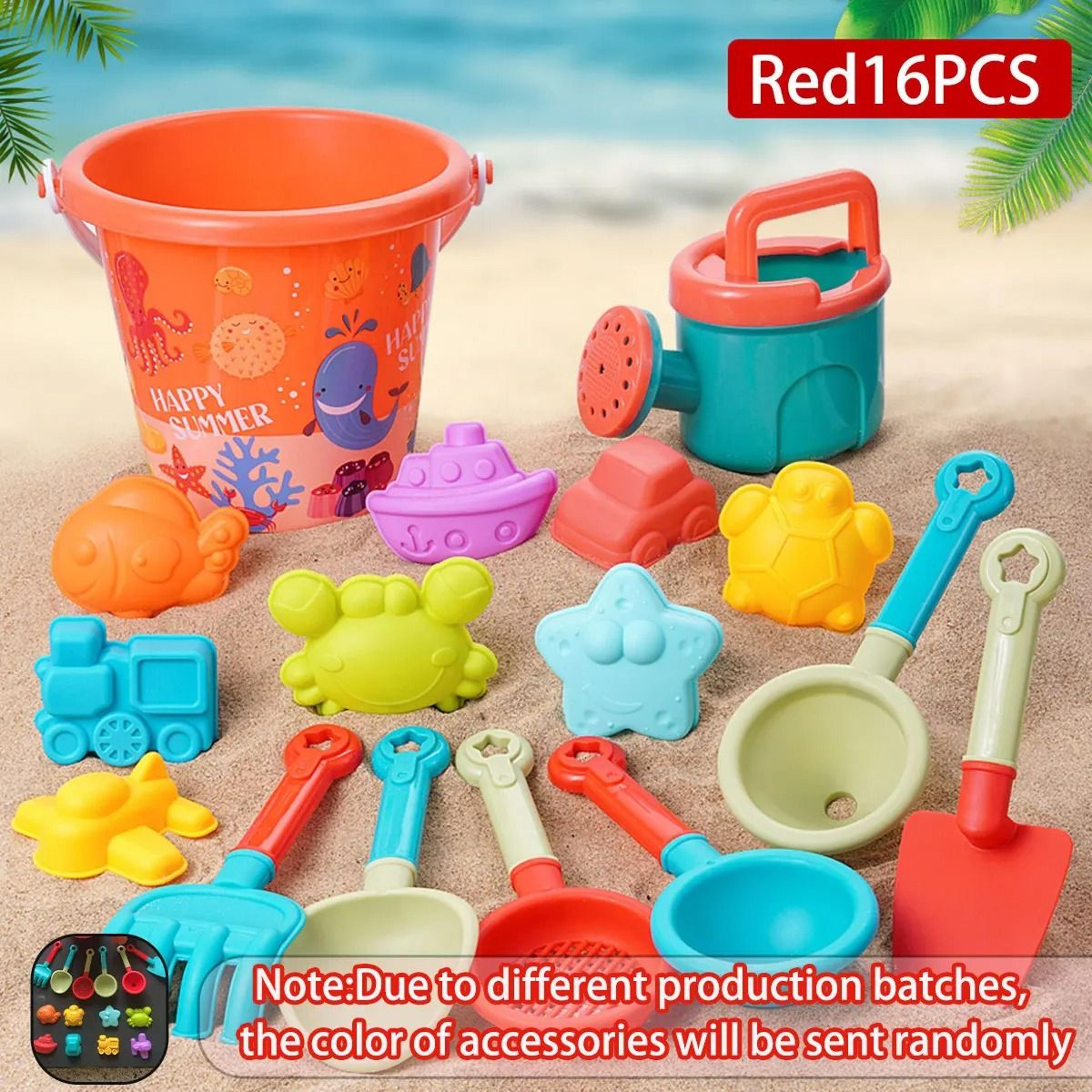 kids beach sand and water play toy set bucket shovel tools