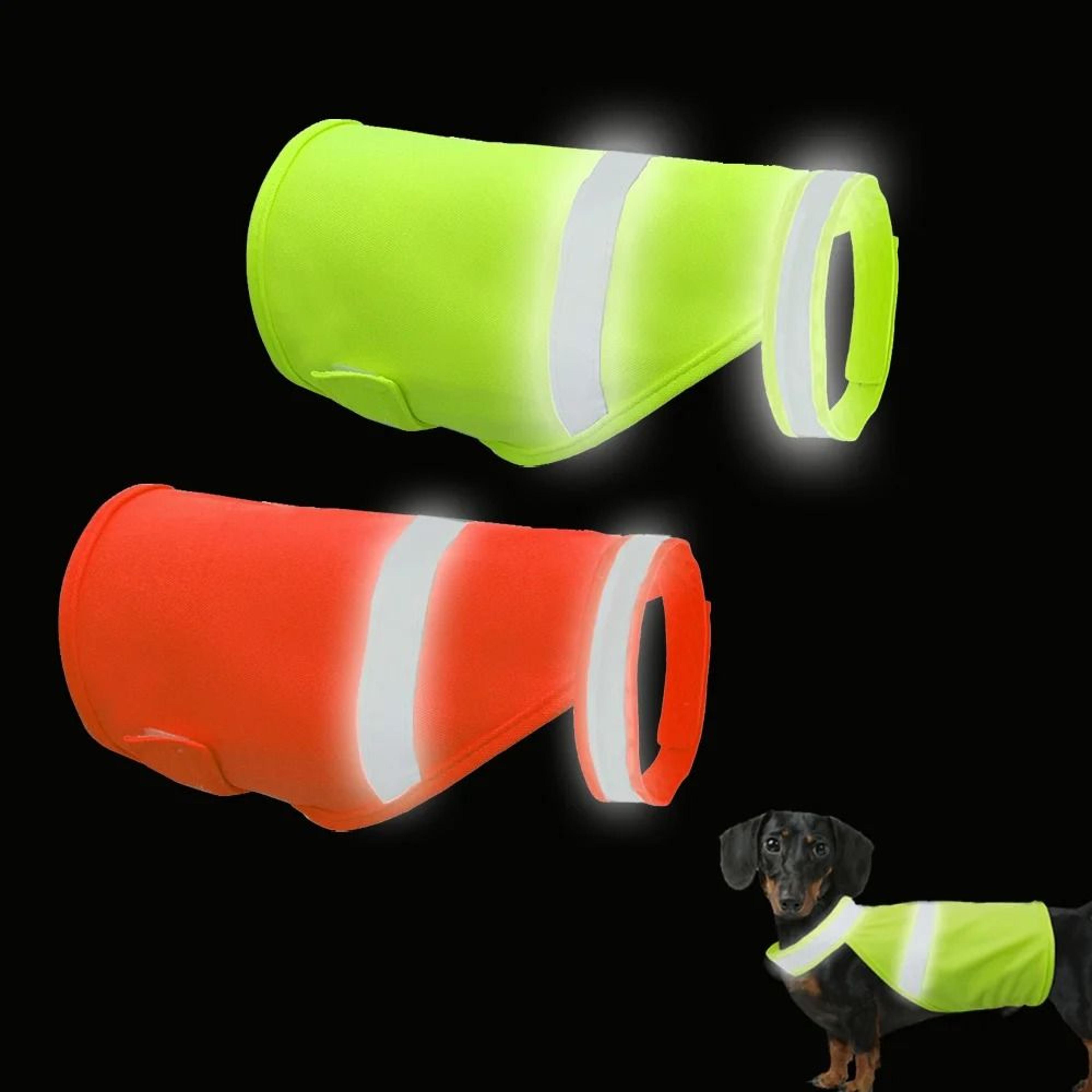 reflective waterproof dog vest for night safety and high visibility walking