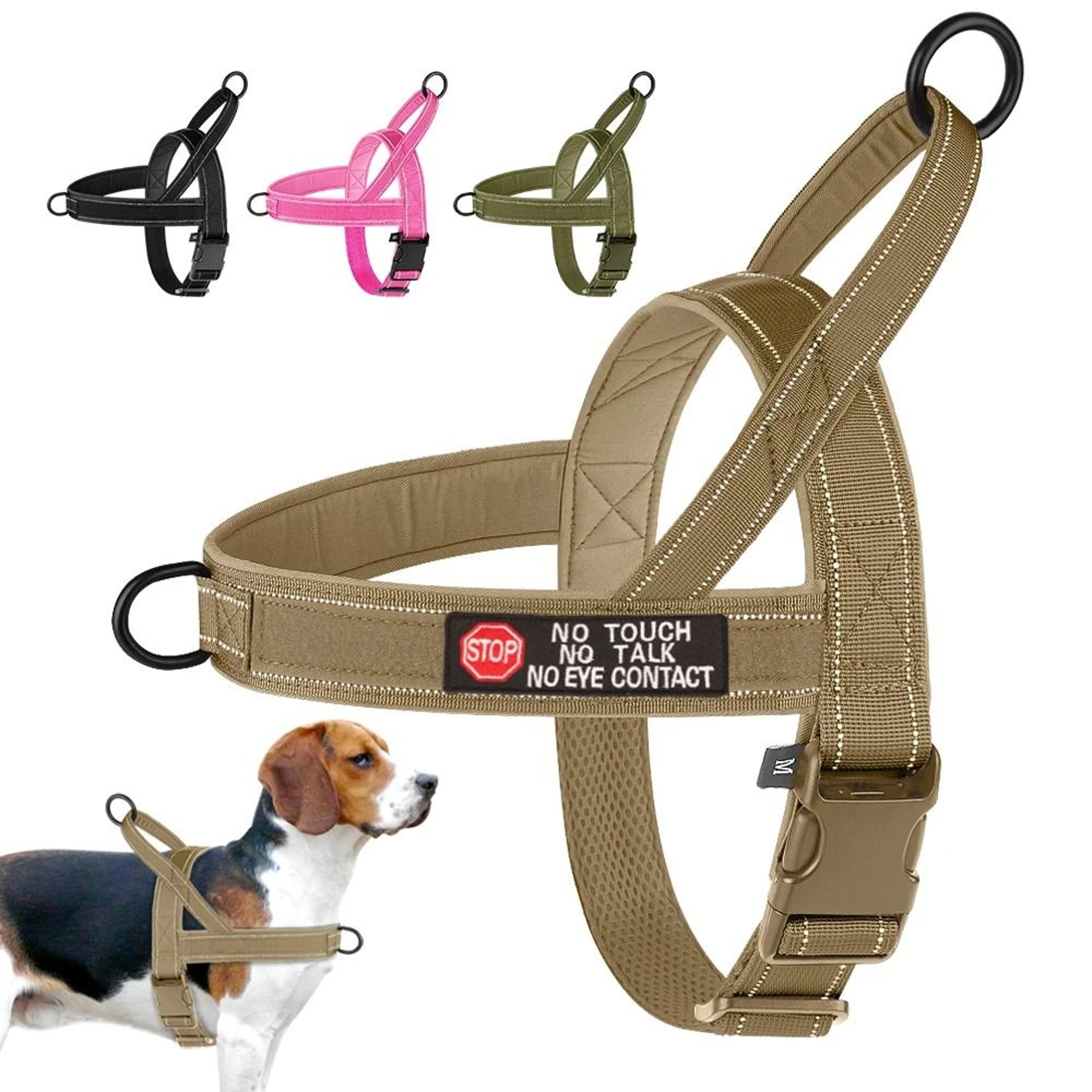 reflective no pull tactical dog harness padded vest for small medium and large dogs