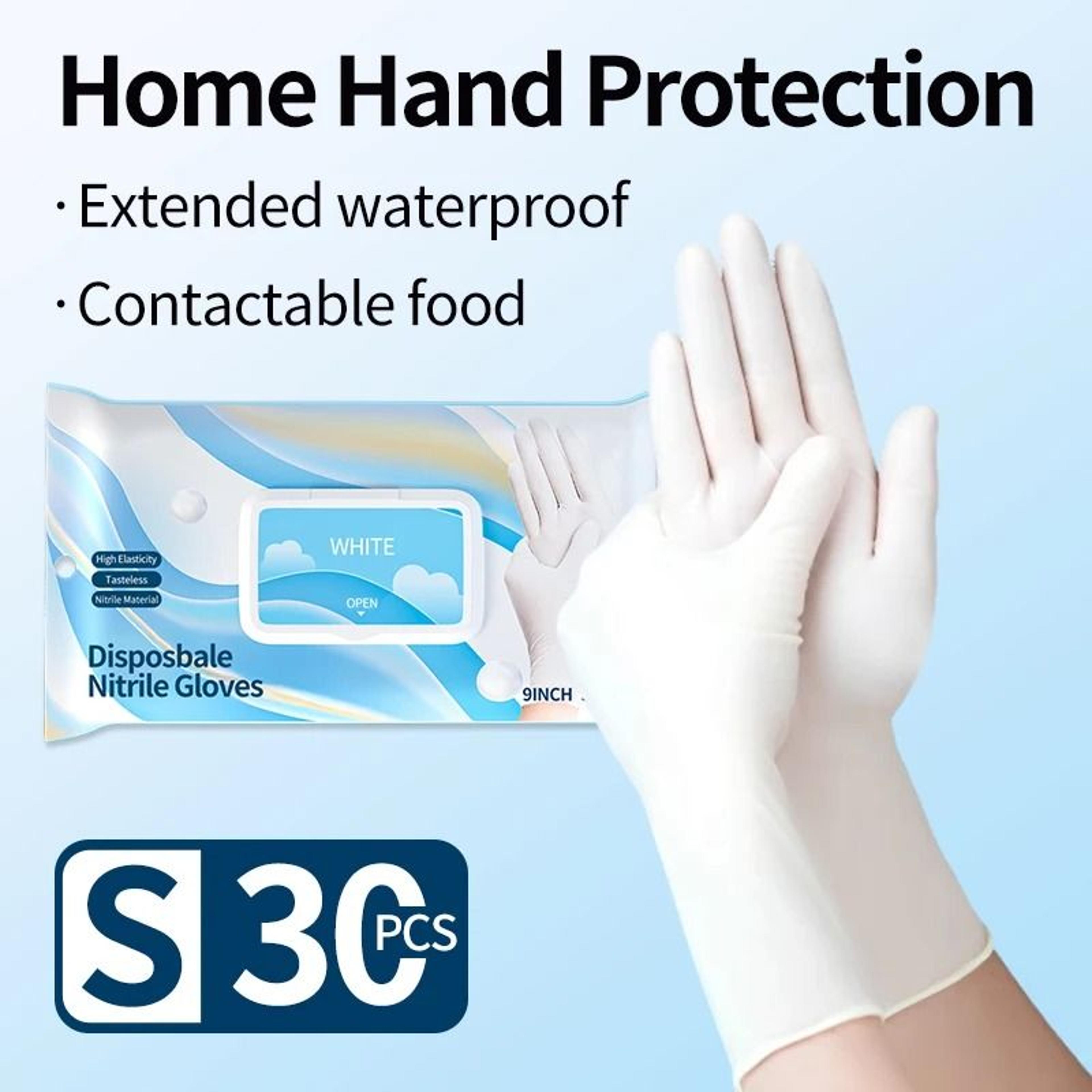 disposable nitrile gloves latex free thickened cleaning and food safe gloves