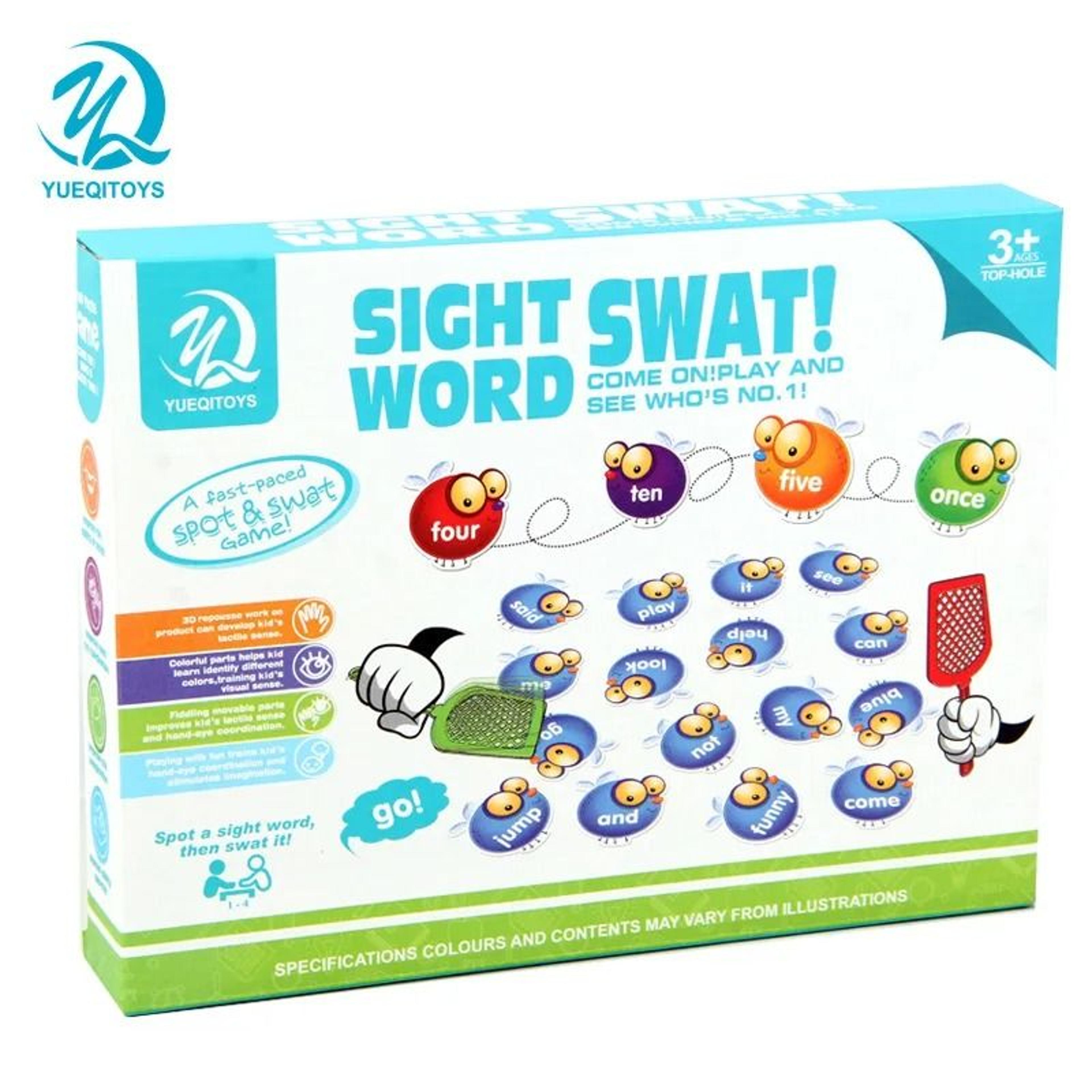 crazy fly swatter vocabulary board game for kids