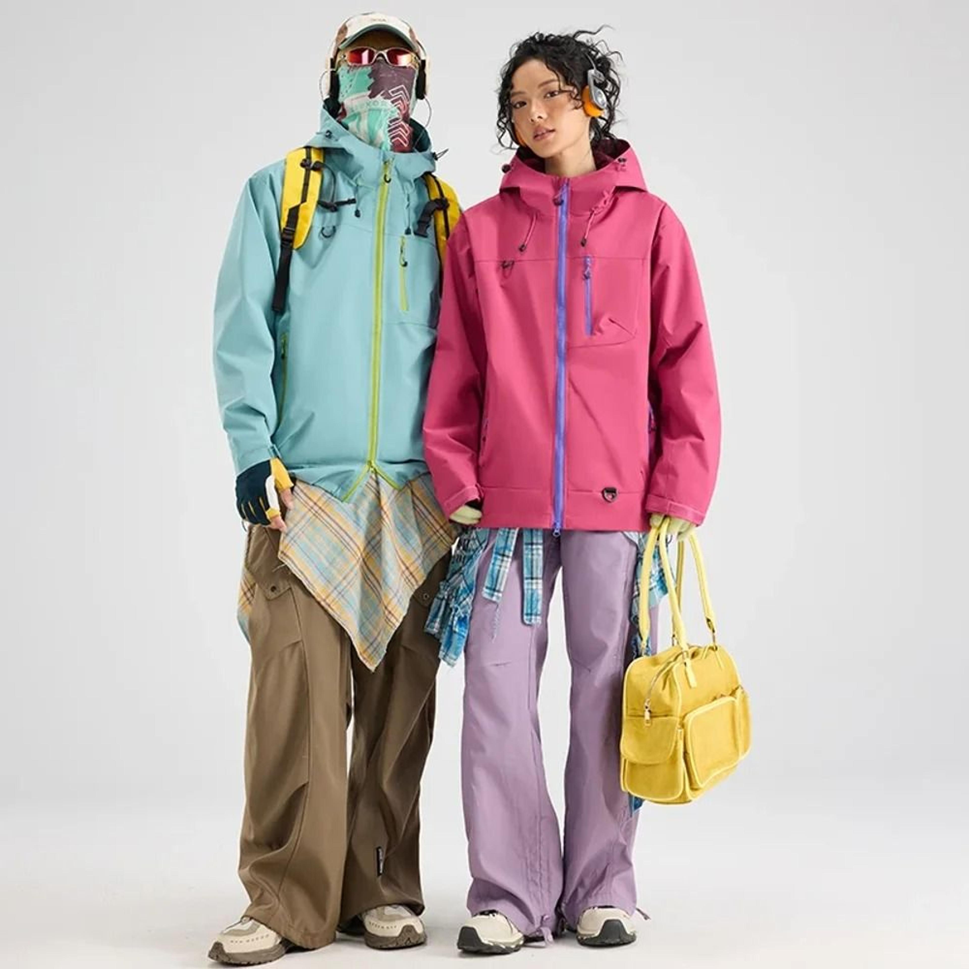 waterproof hiking jacket unisex hooded outdoor windbreaker