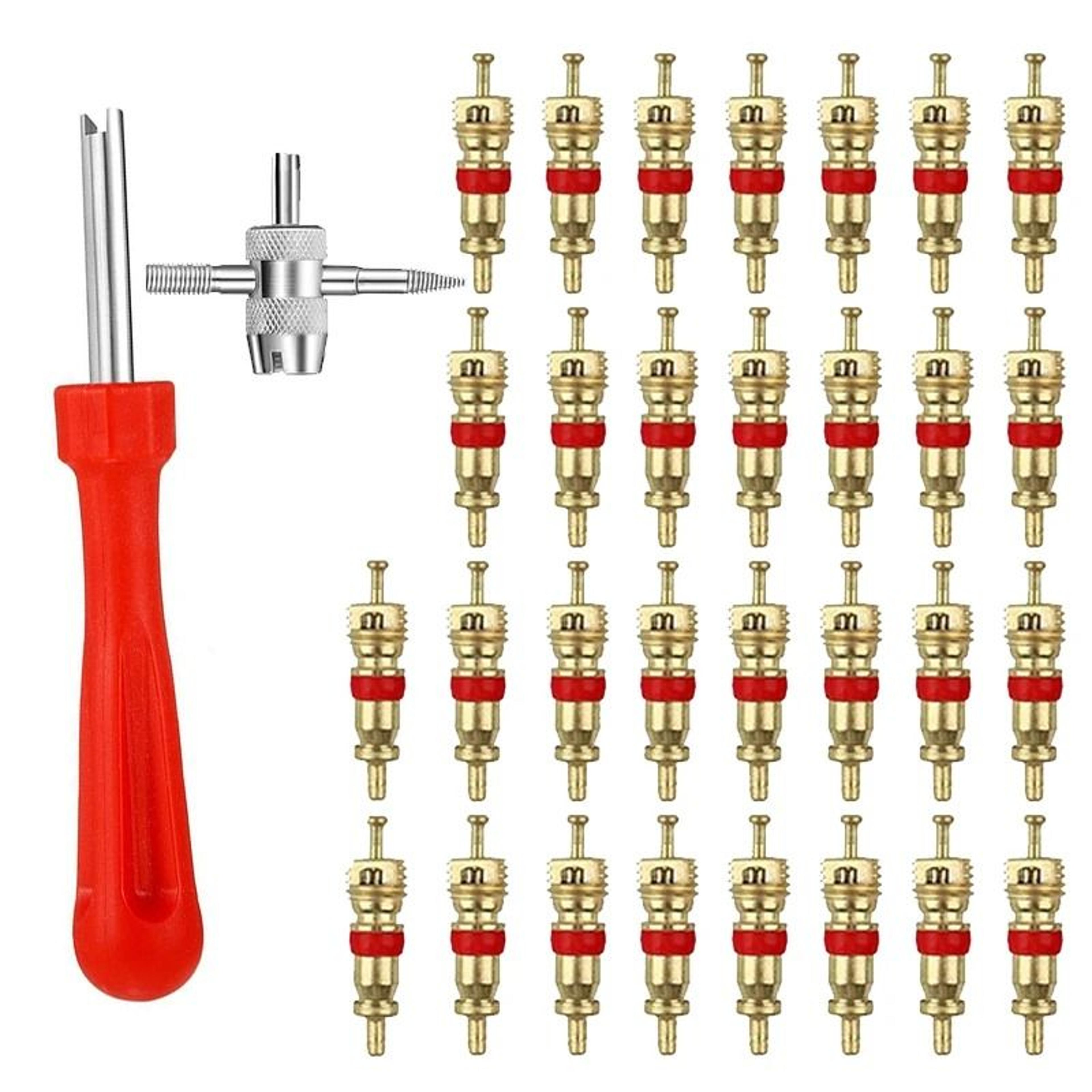 copper tire valve core removal tool with cleaning repair kit for car bike motorcycle