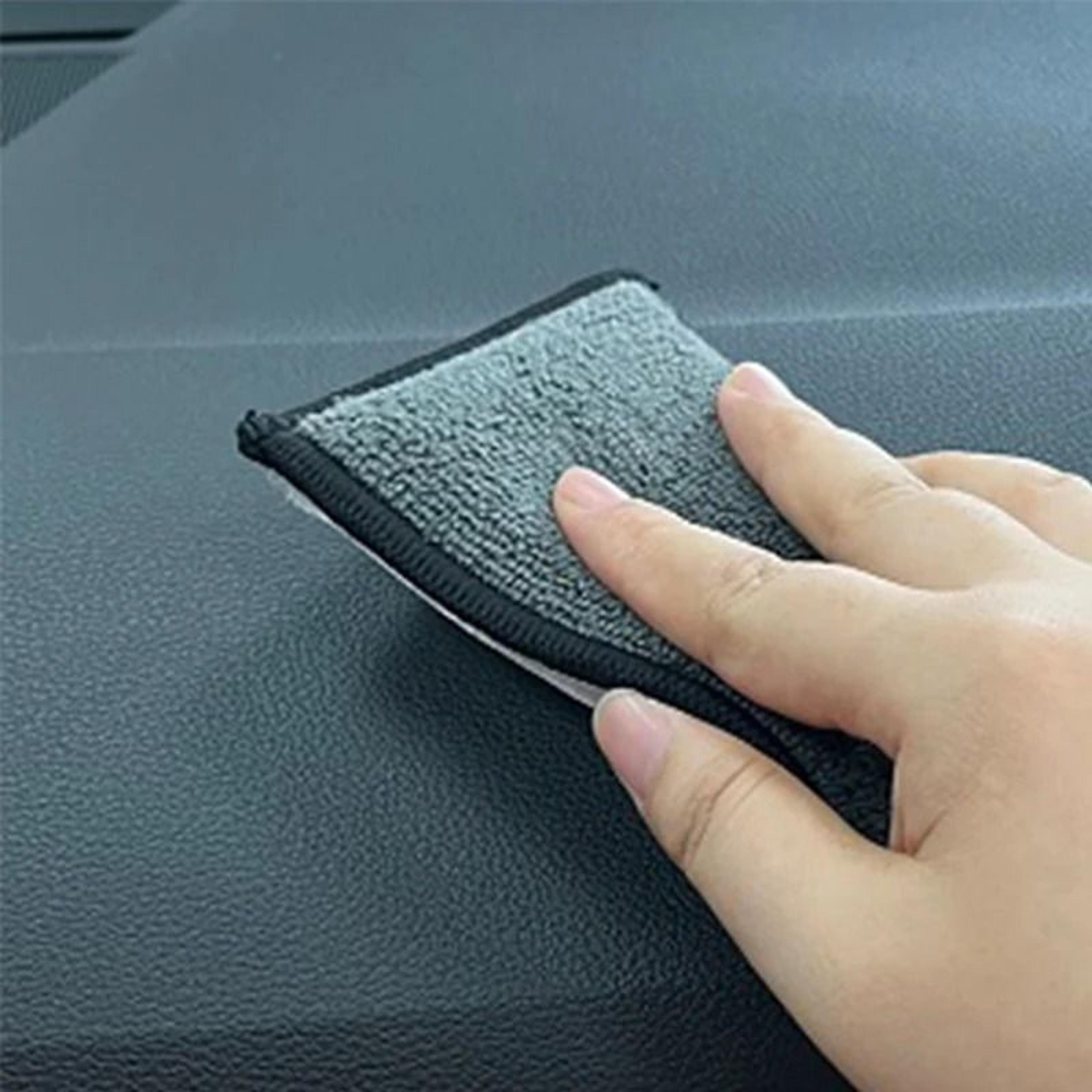 microfiber car wash pads soft absorbent interior cleaning sponges 6 pack