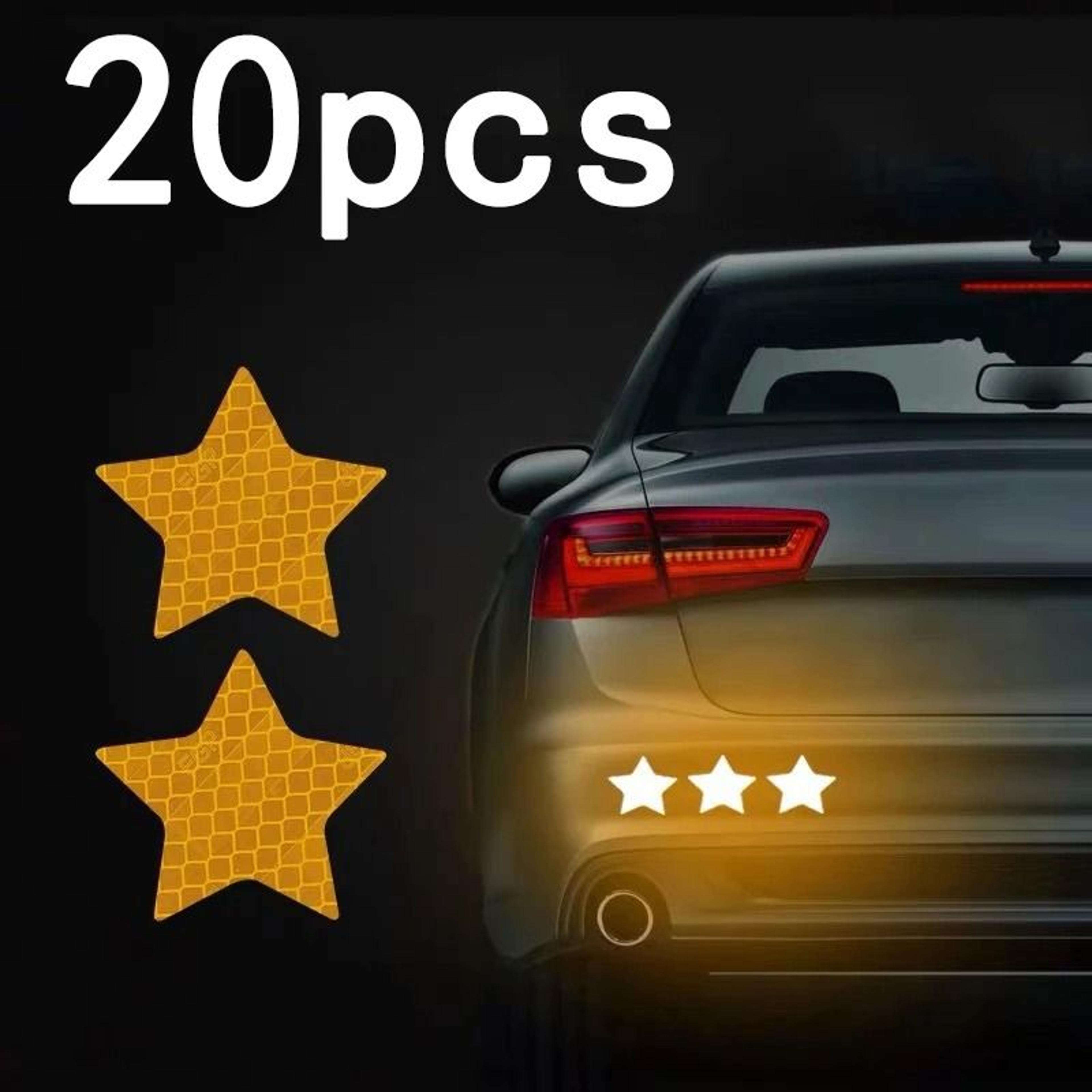 reflective car bumper stickers warning strip tape safety decals 20 pack
