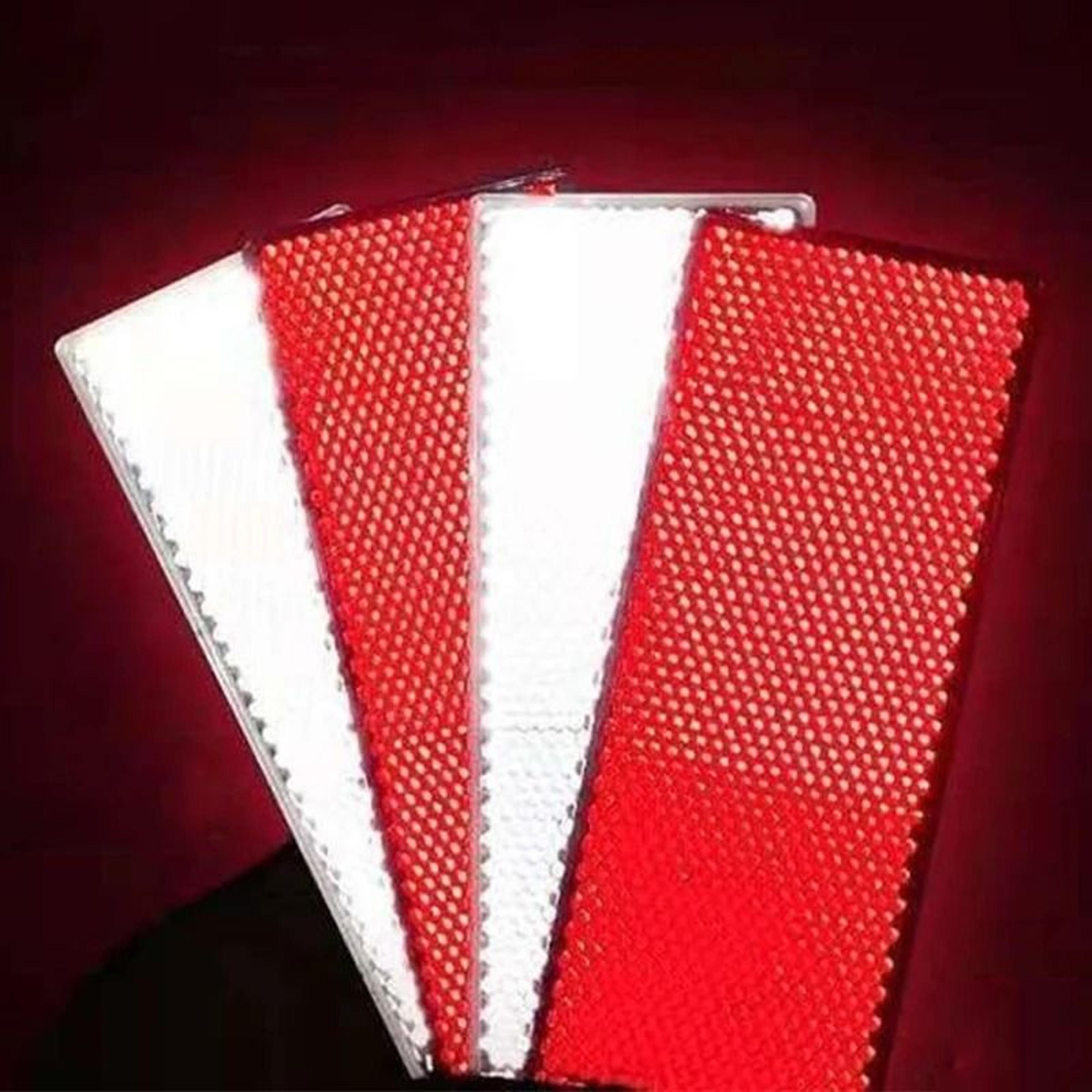 truck trailer reflective rectangle safety plates adhesive warning stickers 8 pack
