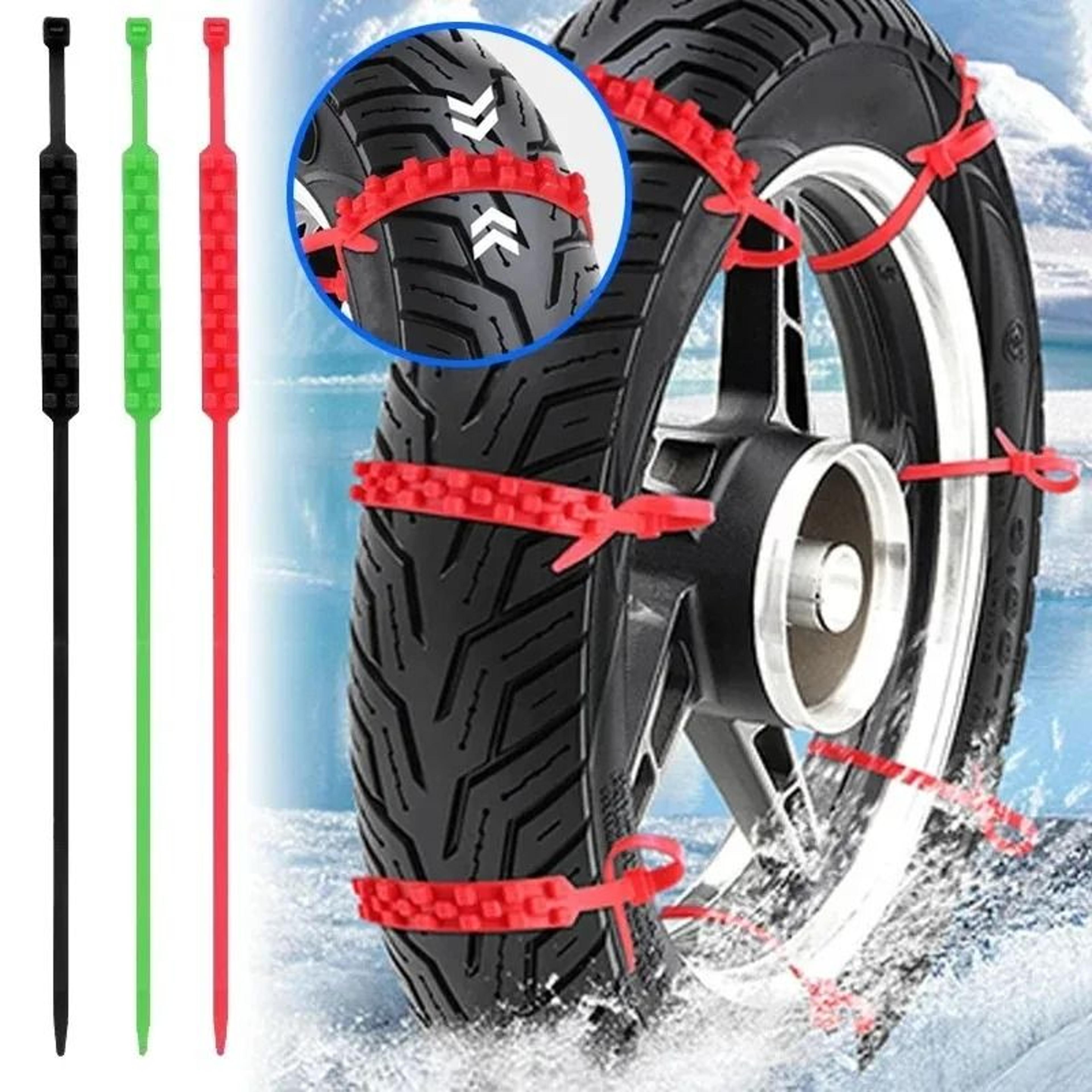 universal anti skid snow tire chains for motorcycle and bicycle wheels
