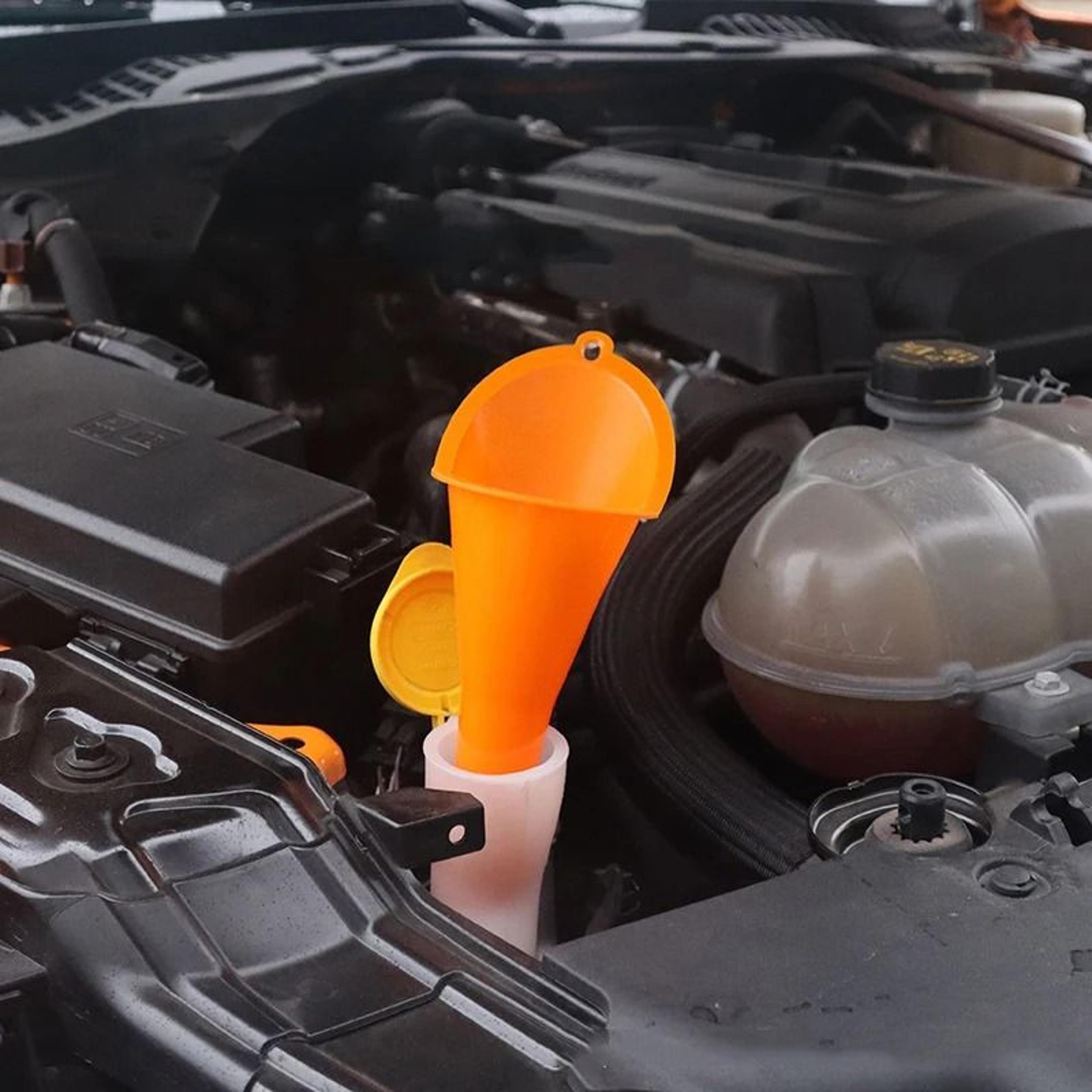long stem oil and fuel funnel set anti splash refueling tools for cars and motorcycles