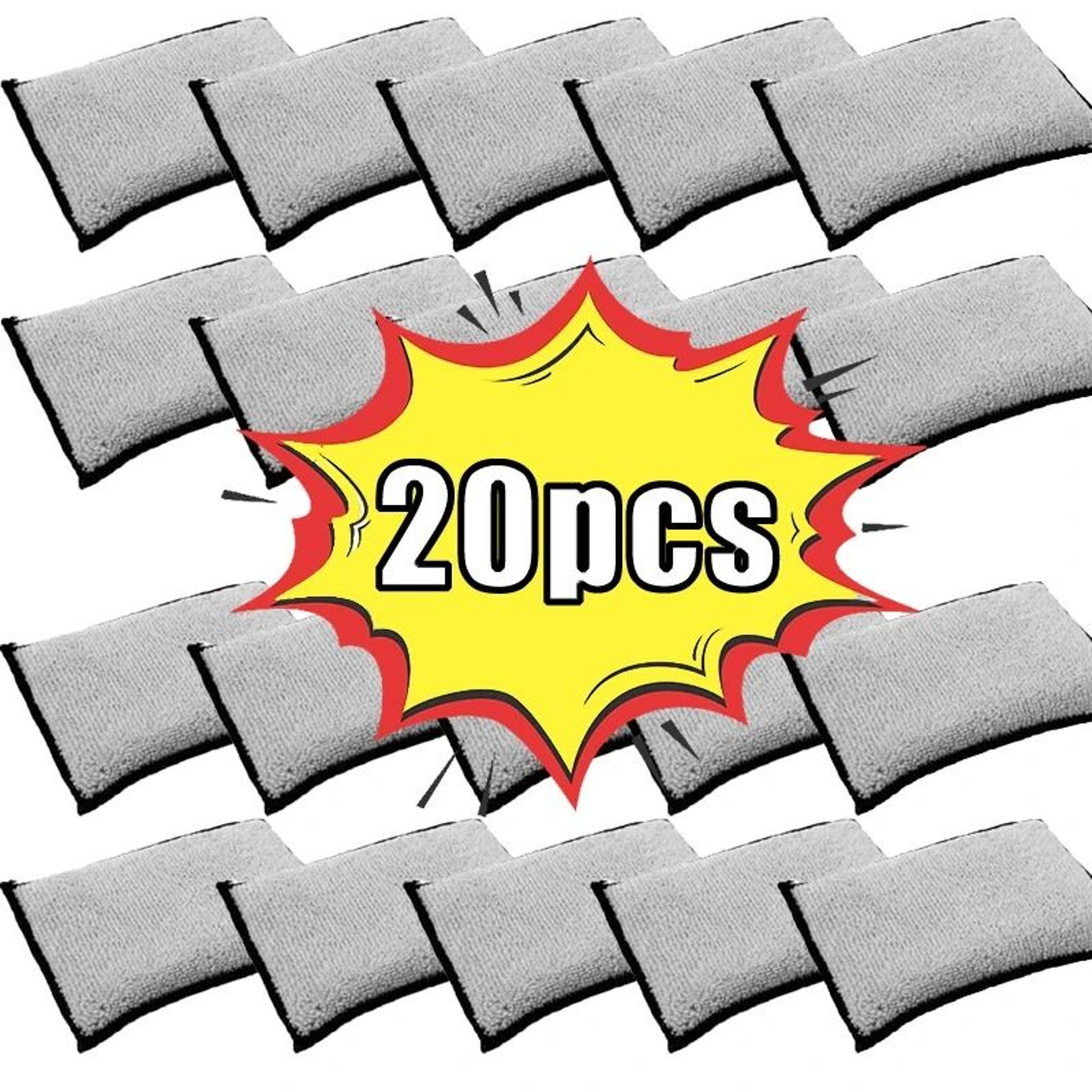 double sided microfiber car cleaning sponge pads for interior and leather care