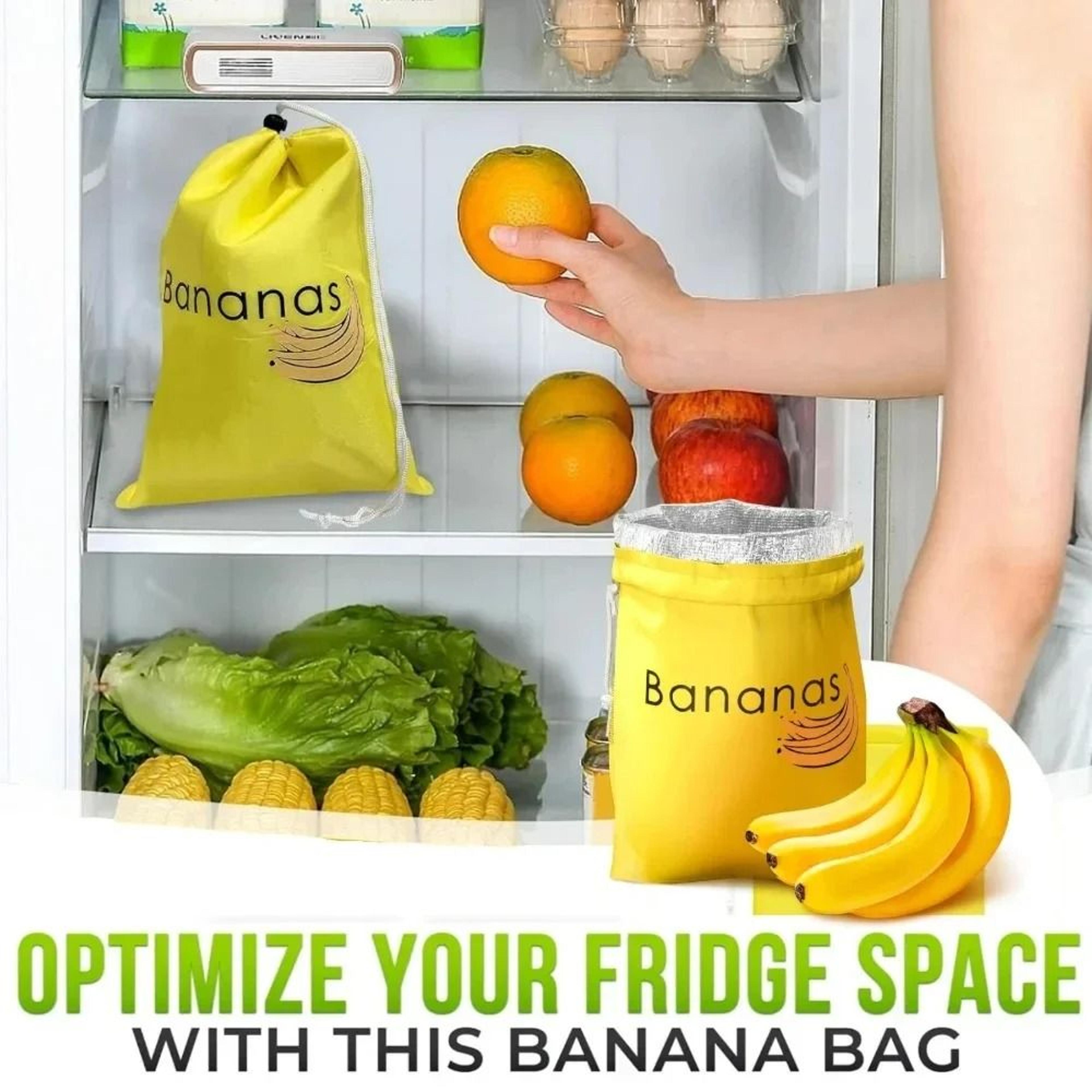 reusable banana storage bag for fresh fruit and food preservation