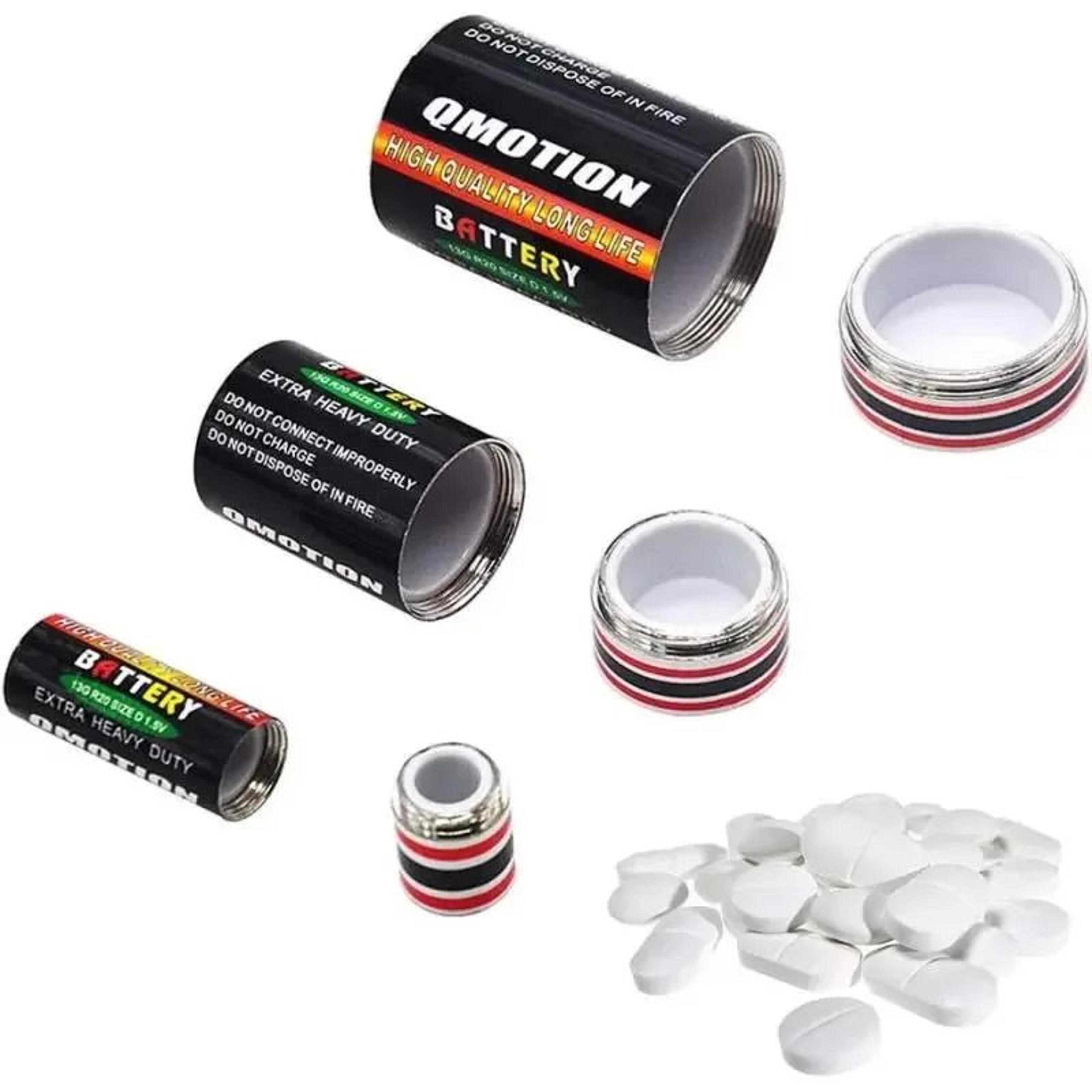 battery shaped hidden storage case portable diversion safe for travel