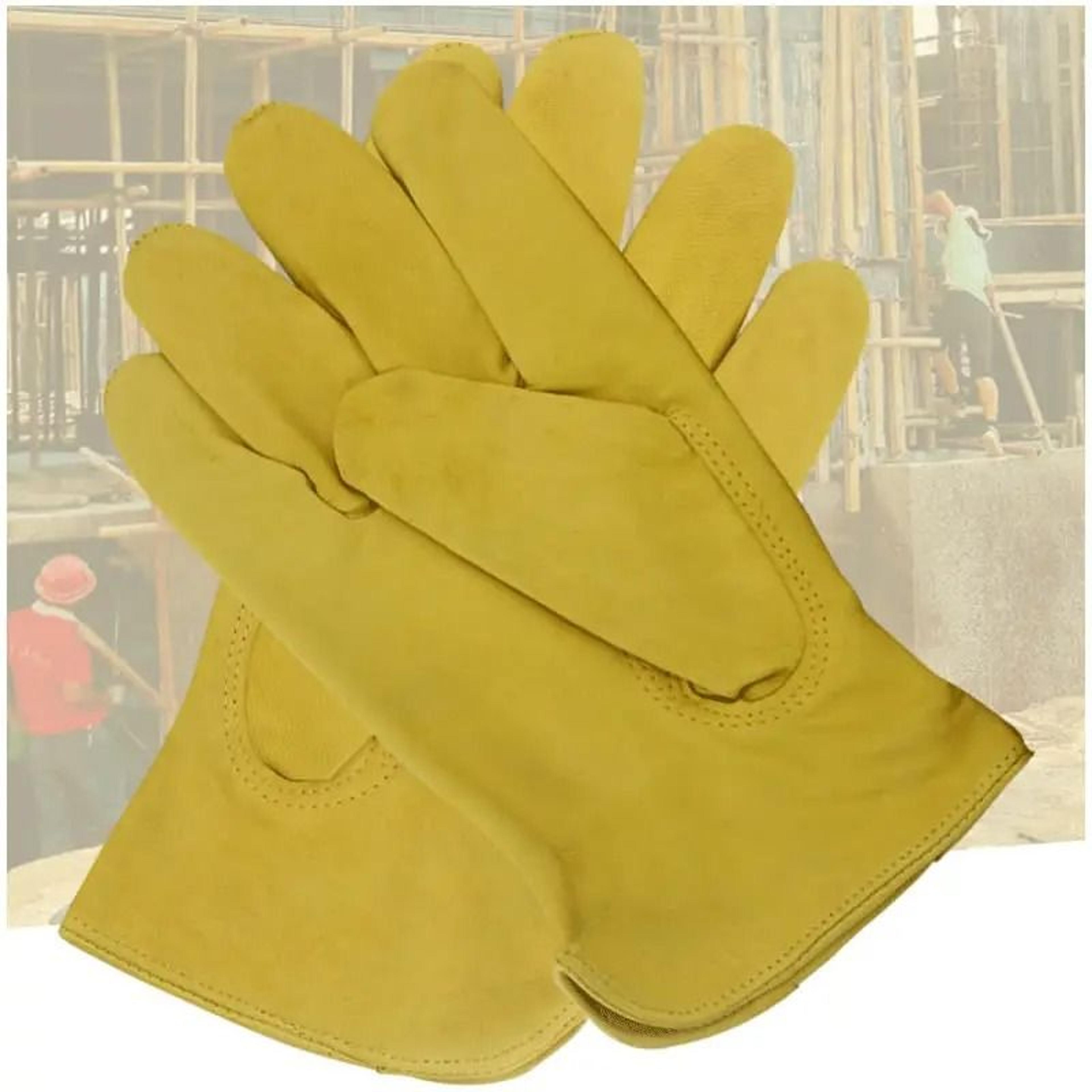 sheepskin leather work gloves for durable hand protection
