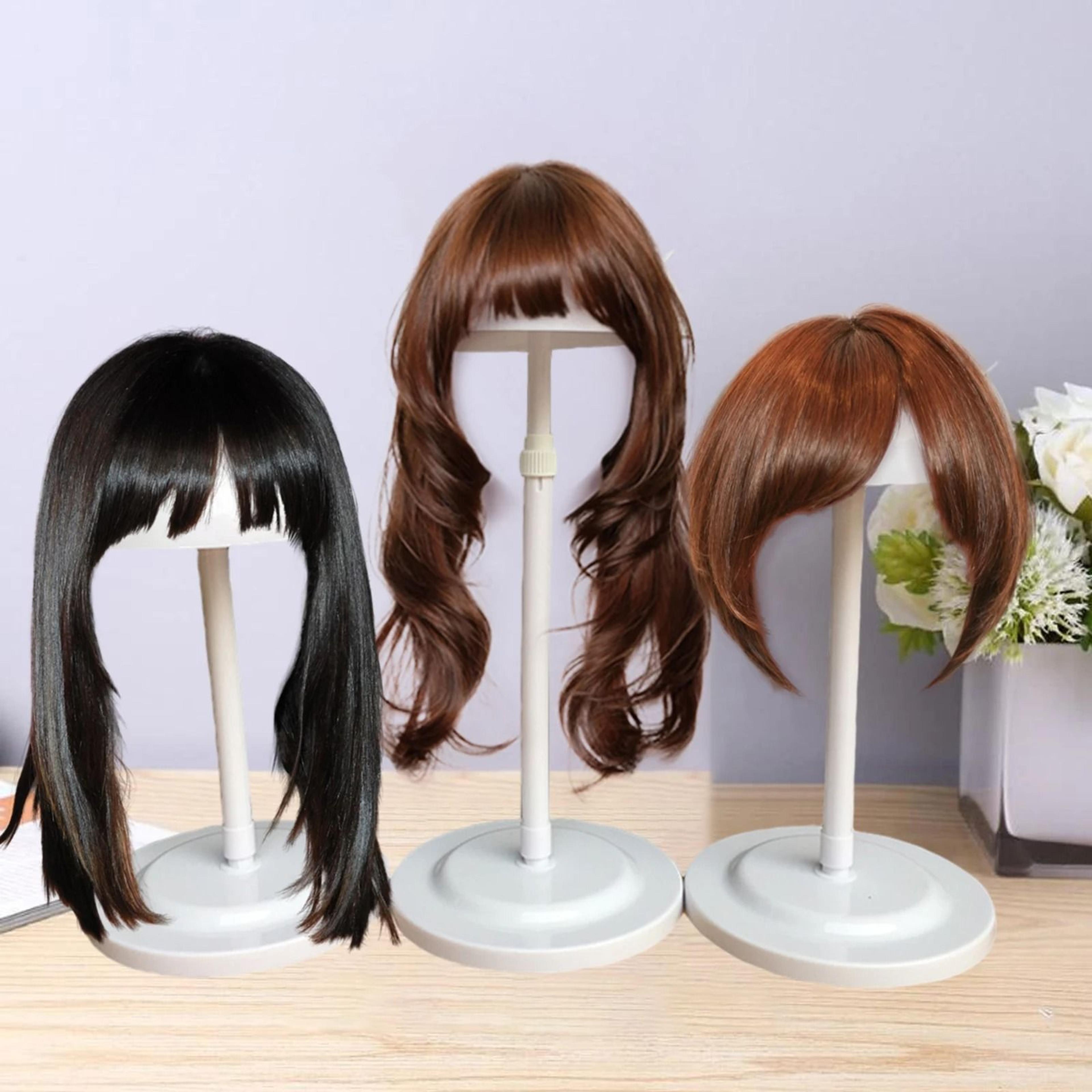 adjustable wig head stand for styling drying and display