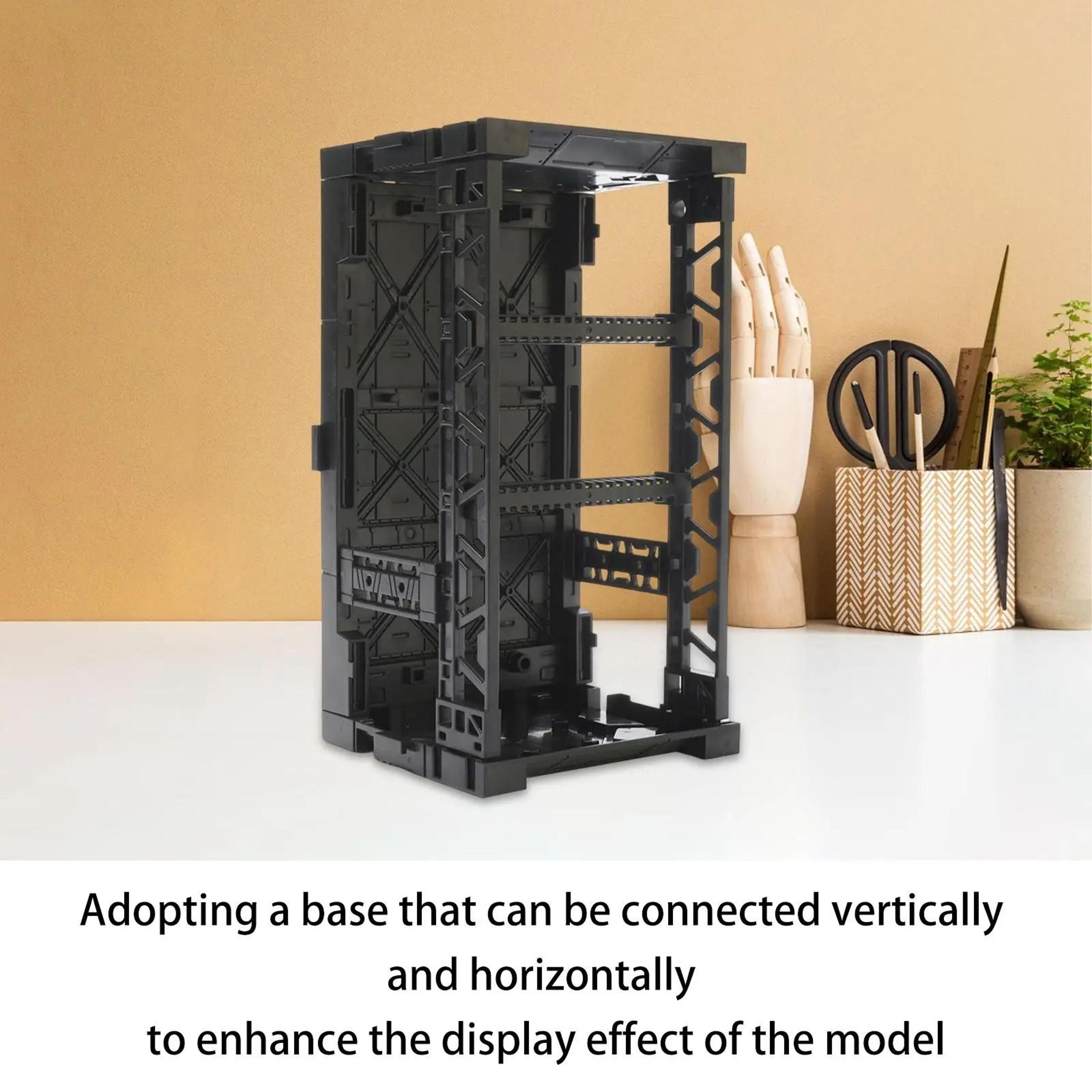 interlocking display base kit for action figures and model scenes