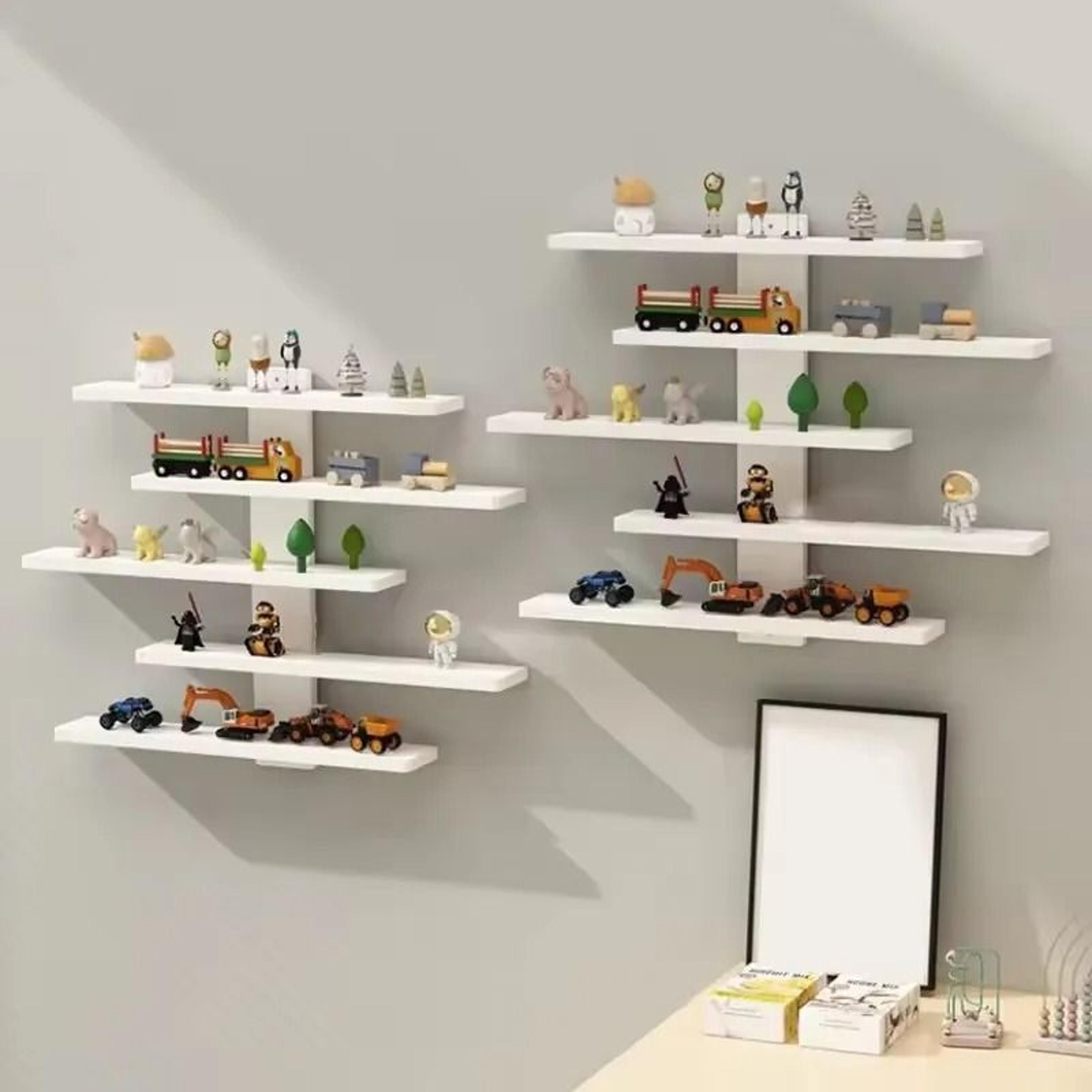 5 tier adjustable wall mounted display shelf for action figures and collectibles