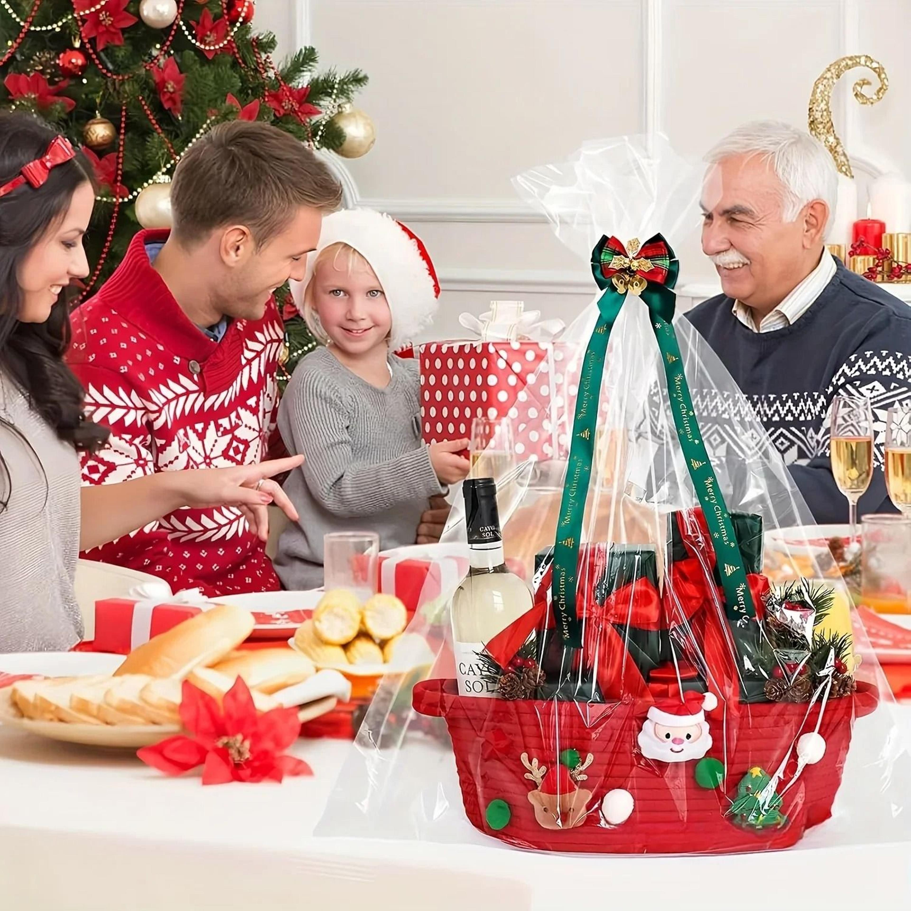 christmas gift storage basket for holiday decor and presents