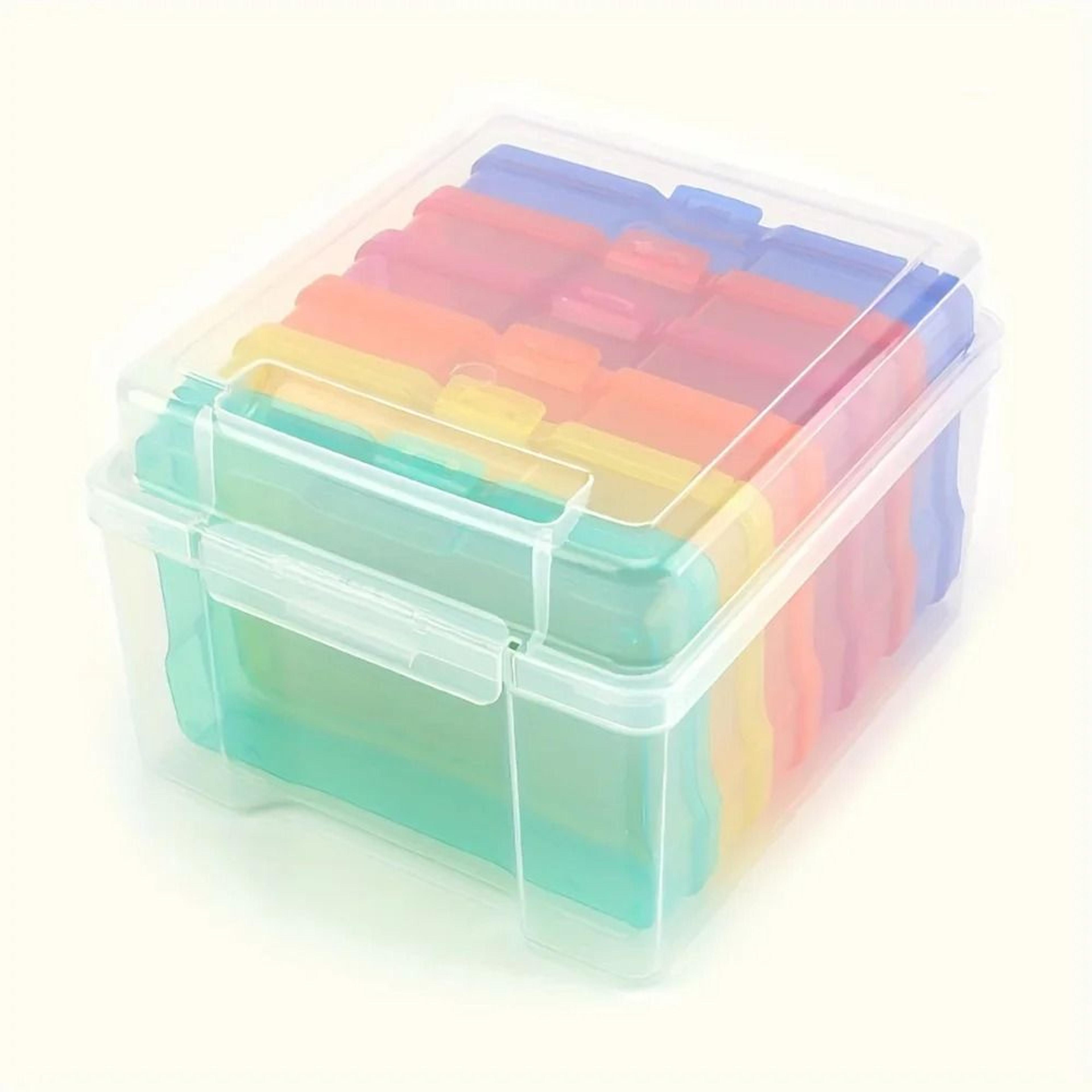 4x6 photo storage box plastic organizer for photos and crafts