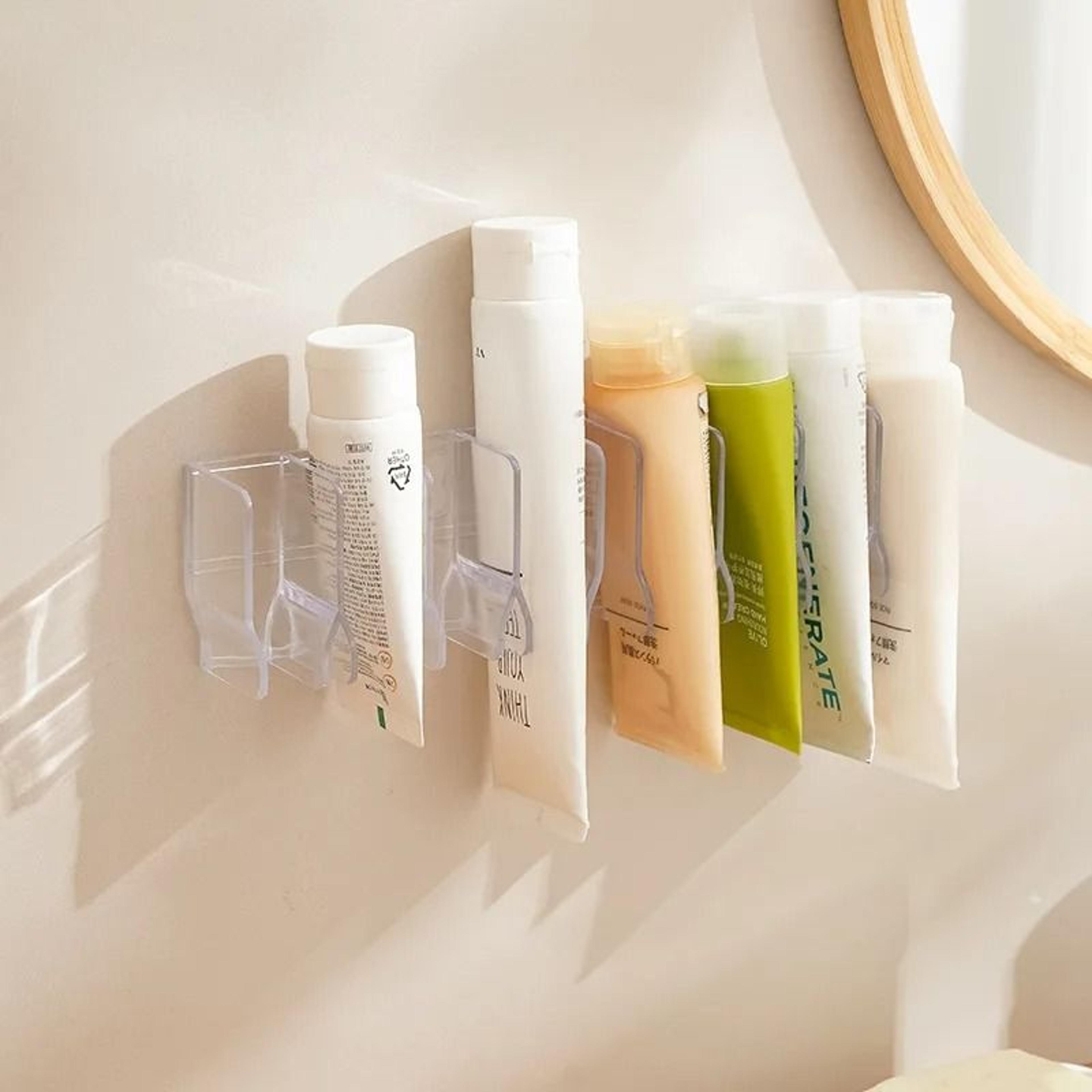 large capacity bathroom cosmetic organizer hand cream and cleanser storage rack