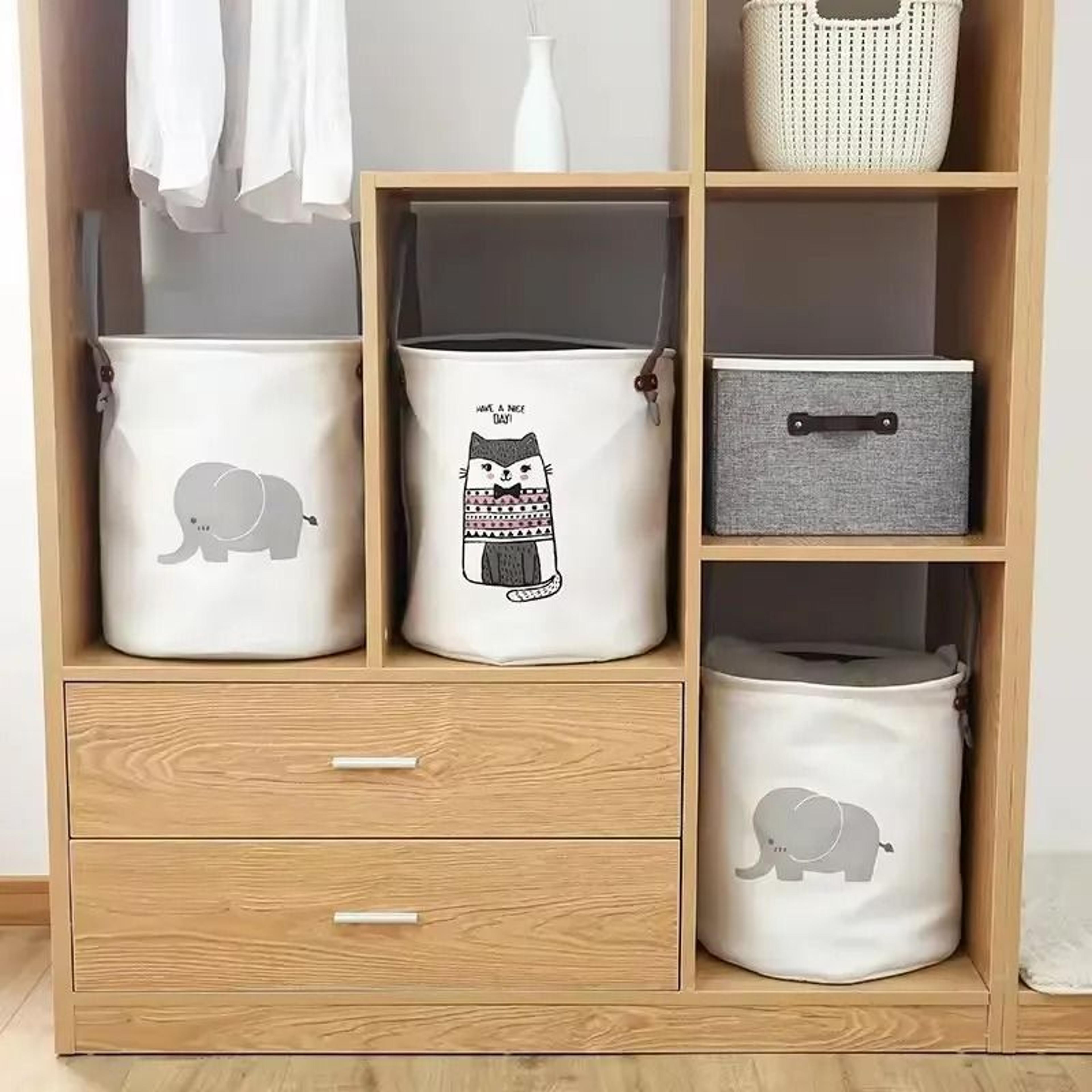 foldable waterproof laundry storage basket for clothes and toys