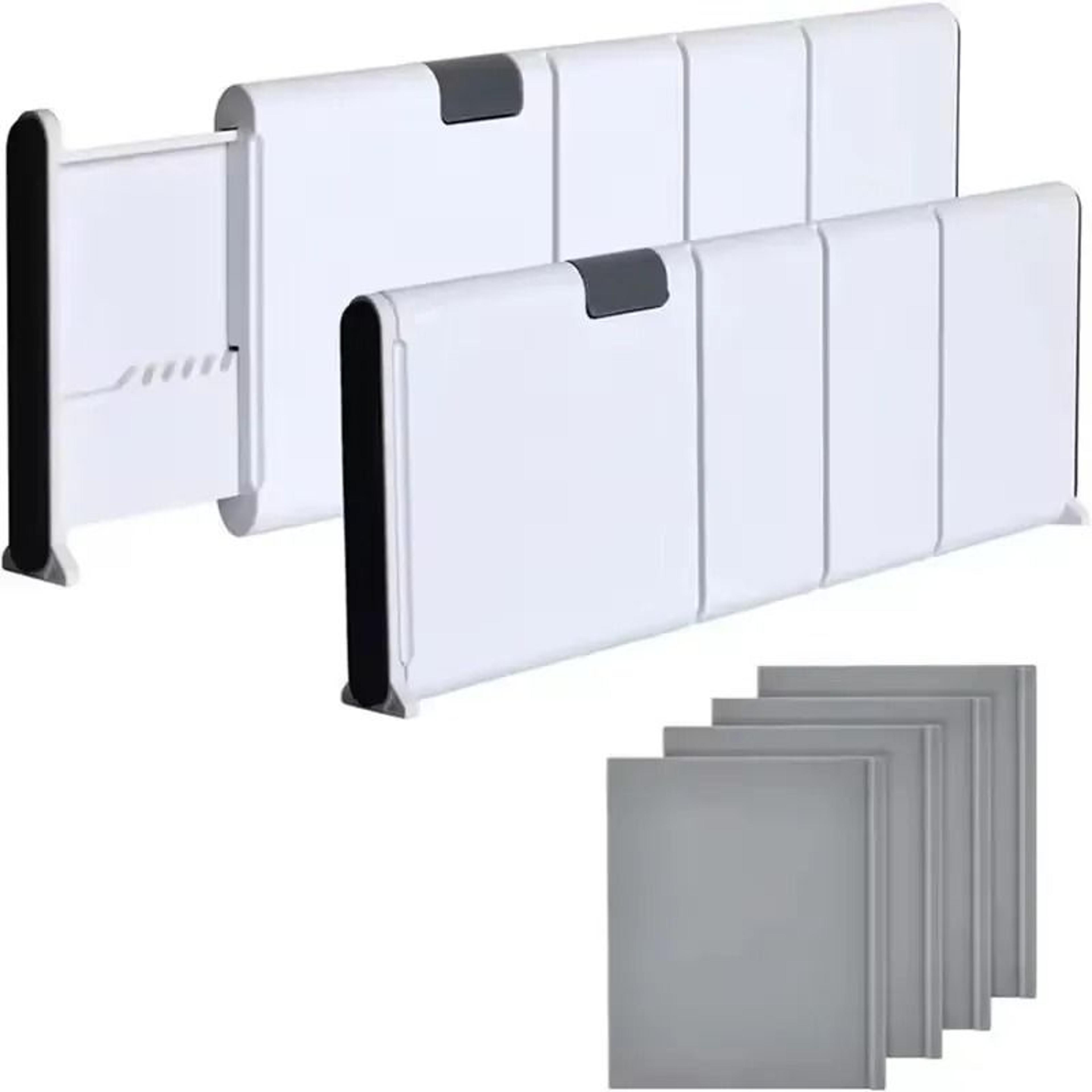adjustable drawer dividers organizer retractable kitchen storage partition set