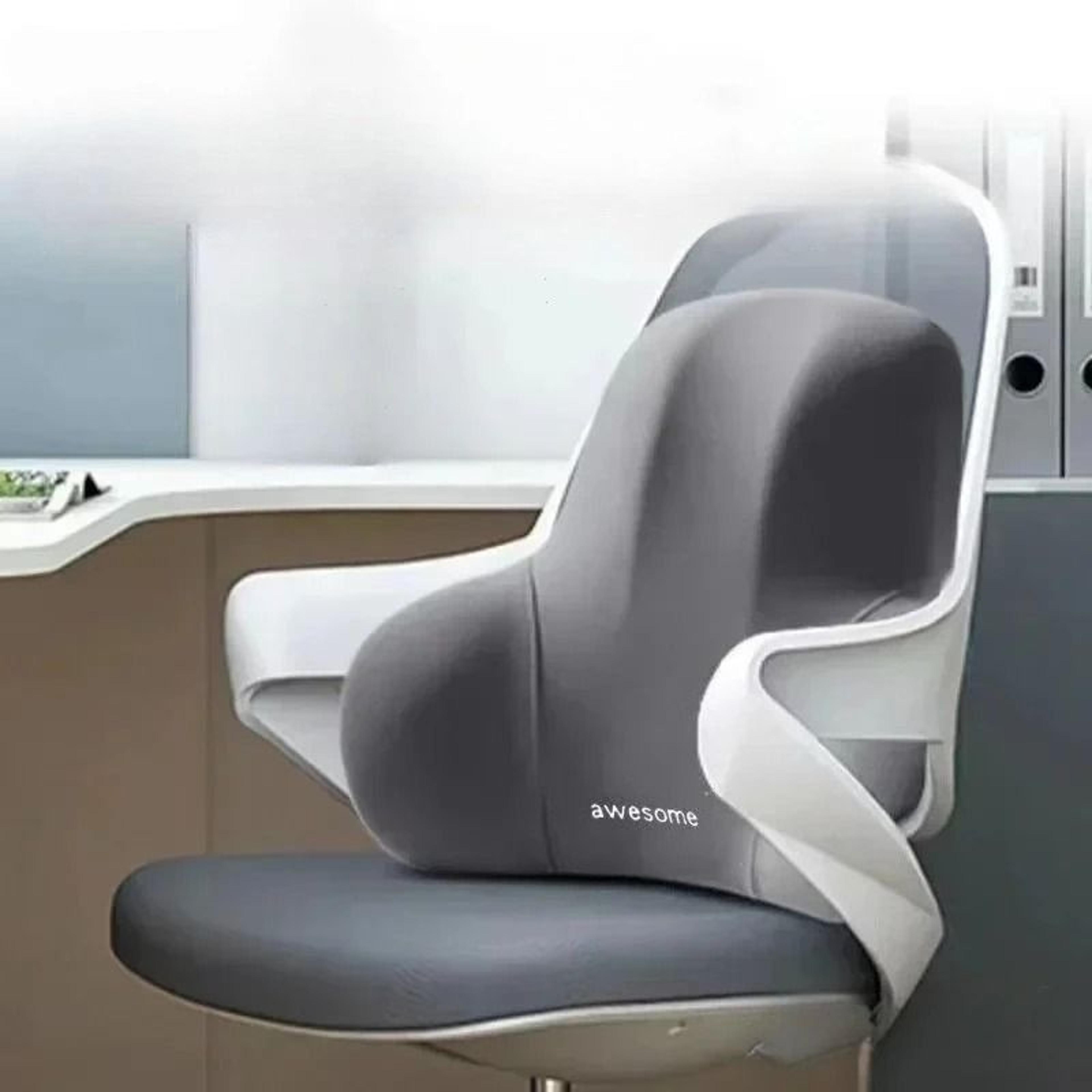 memory foam lumbar support pillow for chair back support and comfort