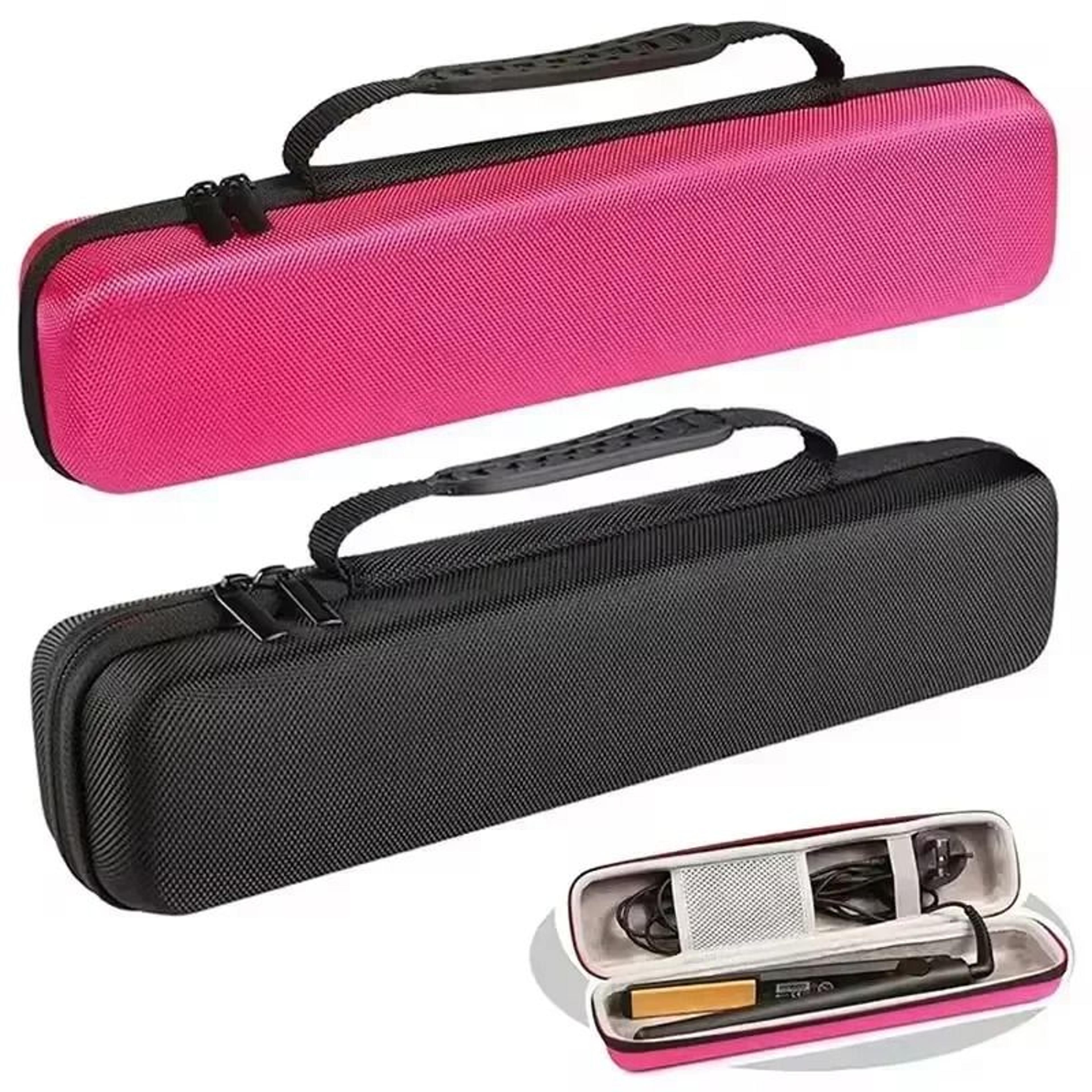 heat resistant hair straightener storage bag for travel and home use