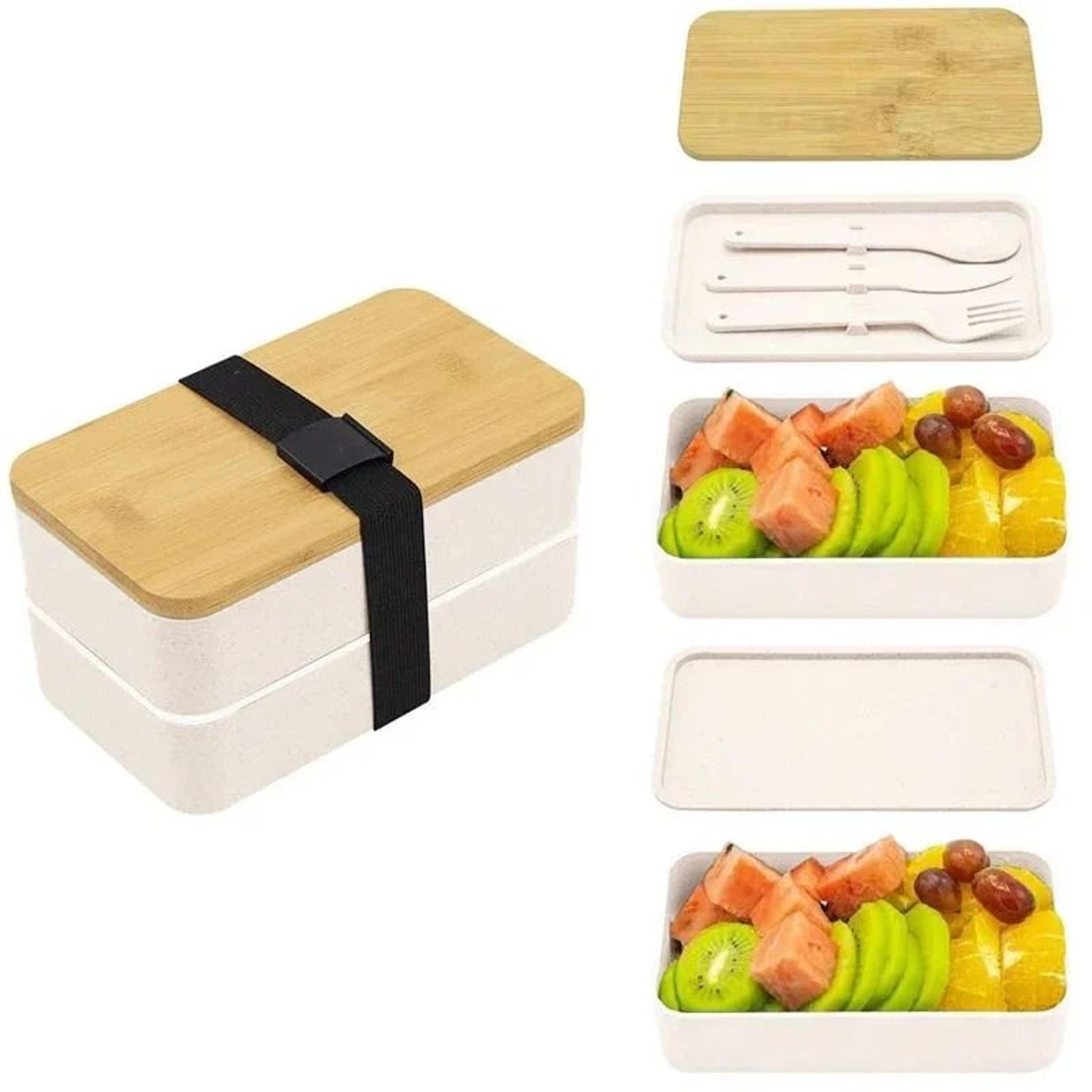 stackable bento lunch box with insulated bag microwaveable large capacity meal container