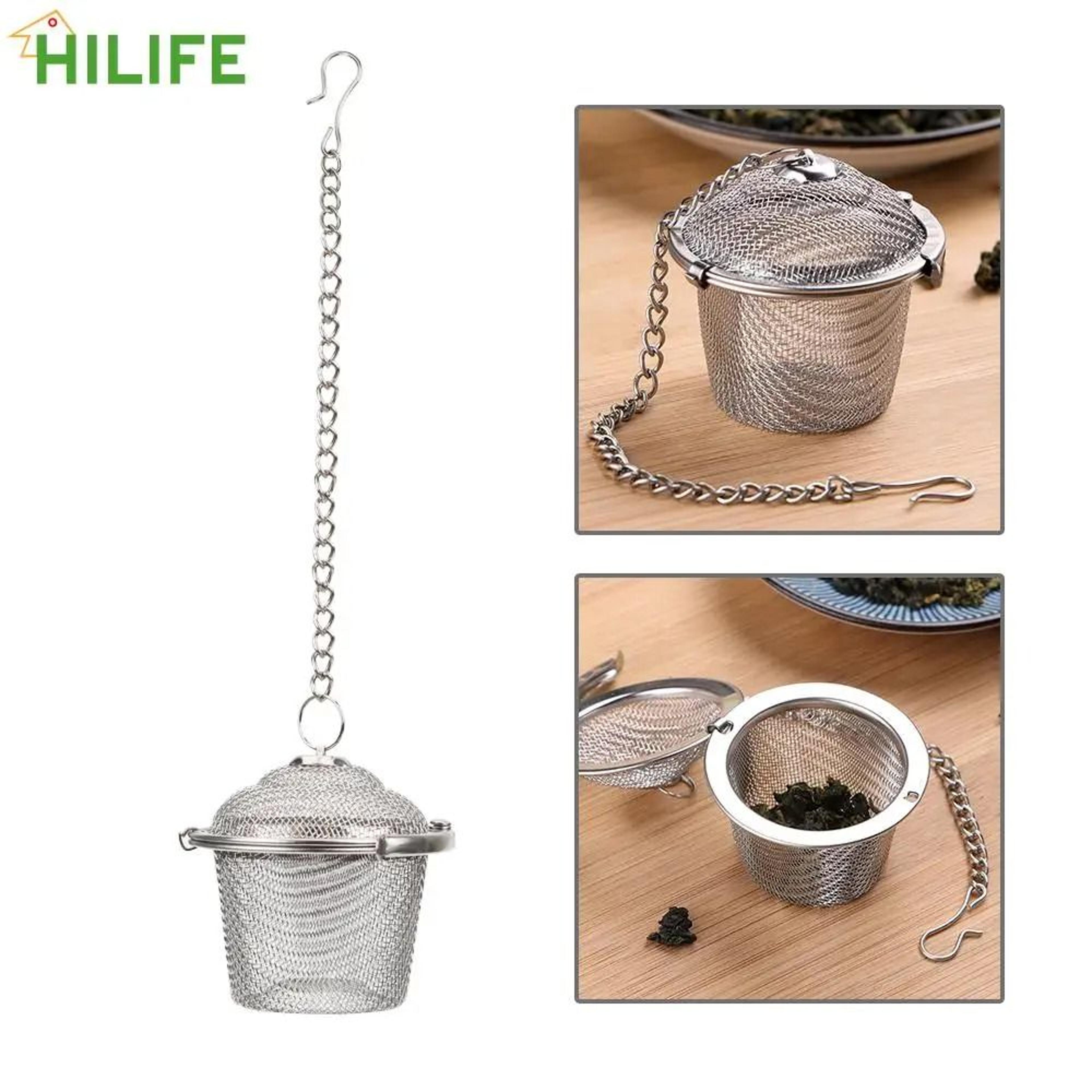 stainless steel tea infuser ball reusable spice and herbal strainer 4.5cm