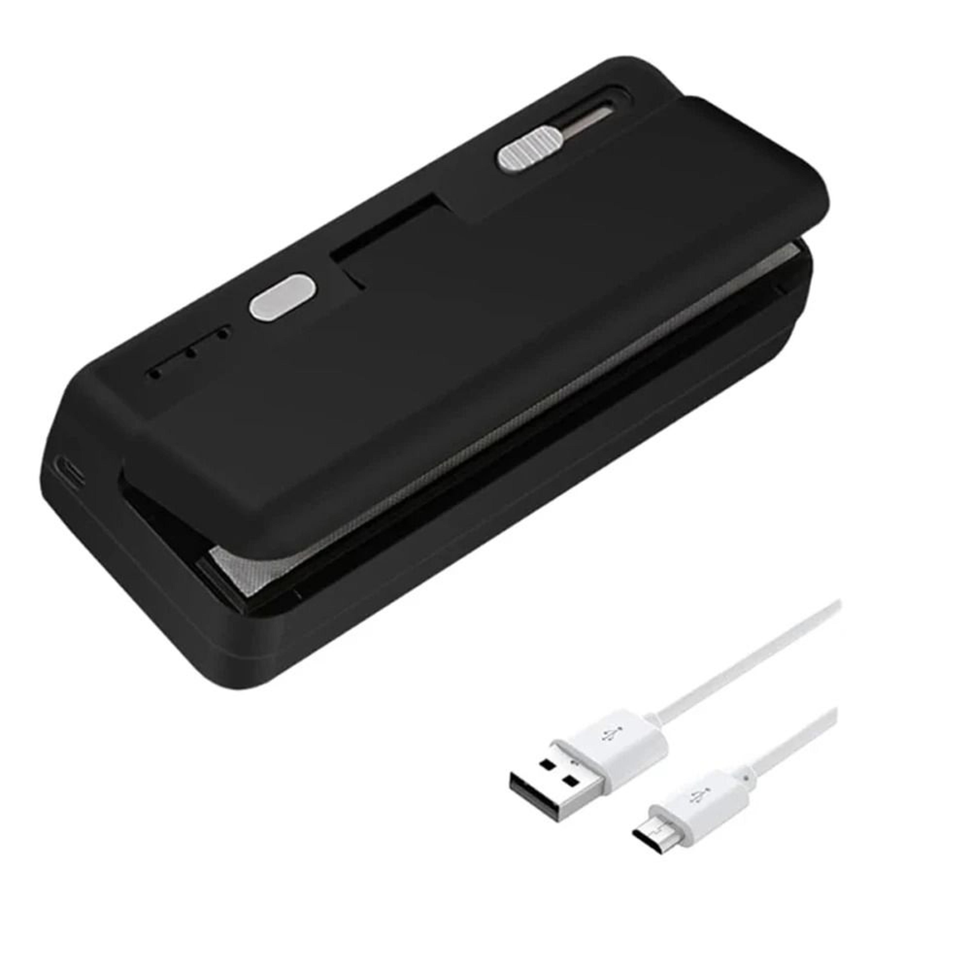 mini 2 in 1 plastic bag sealer usb rechargeable handheld food heat sealer