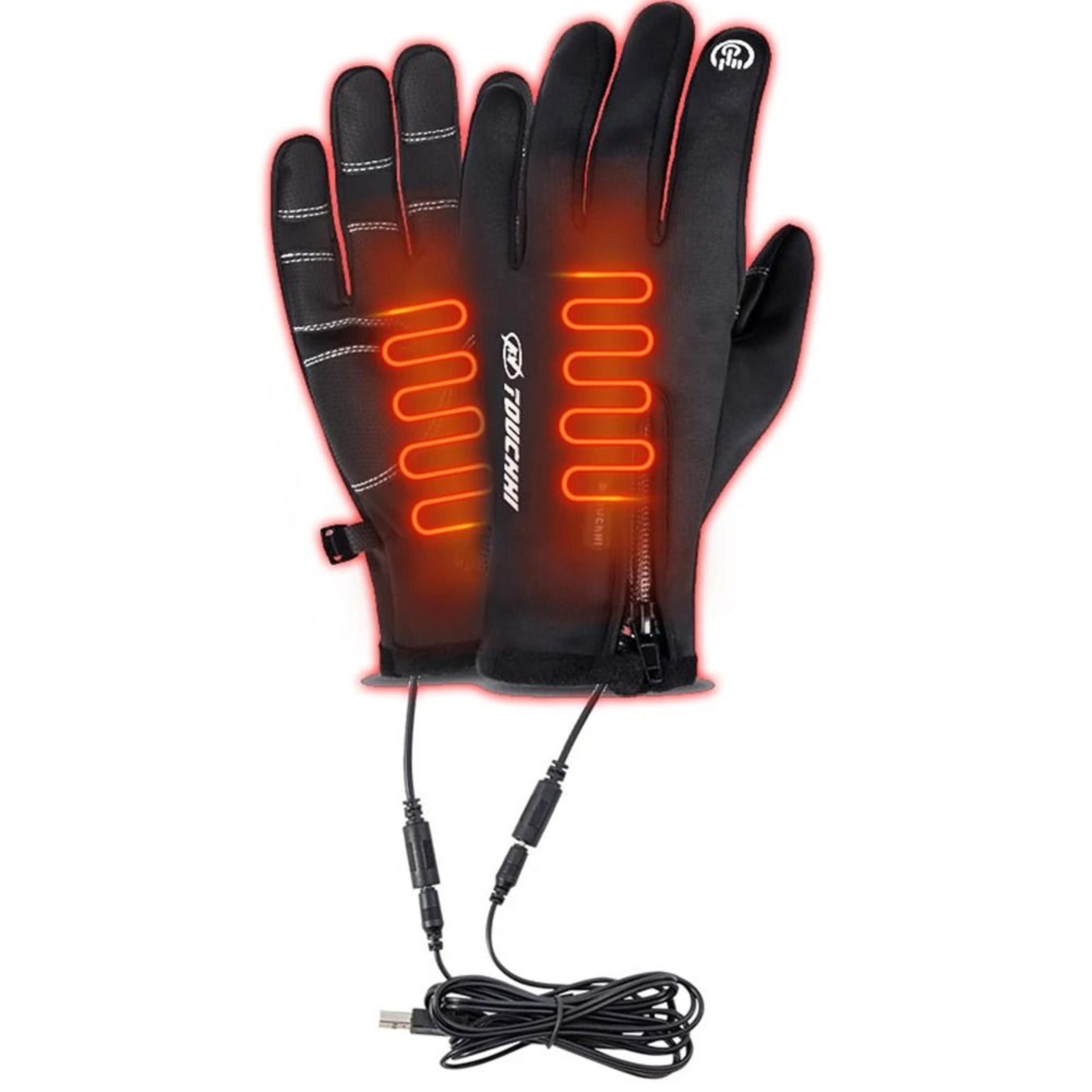 usb heated touchscreen winter gloves electric warm gloves for men and women