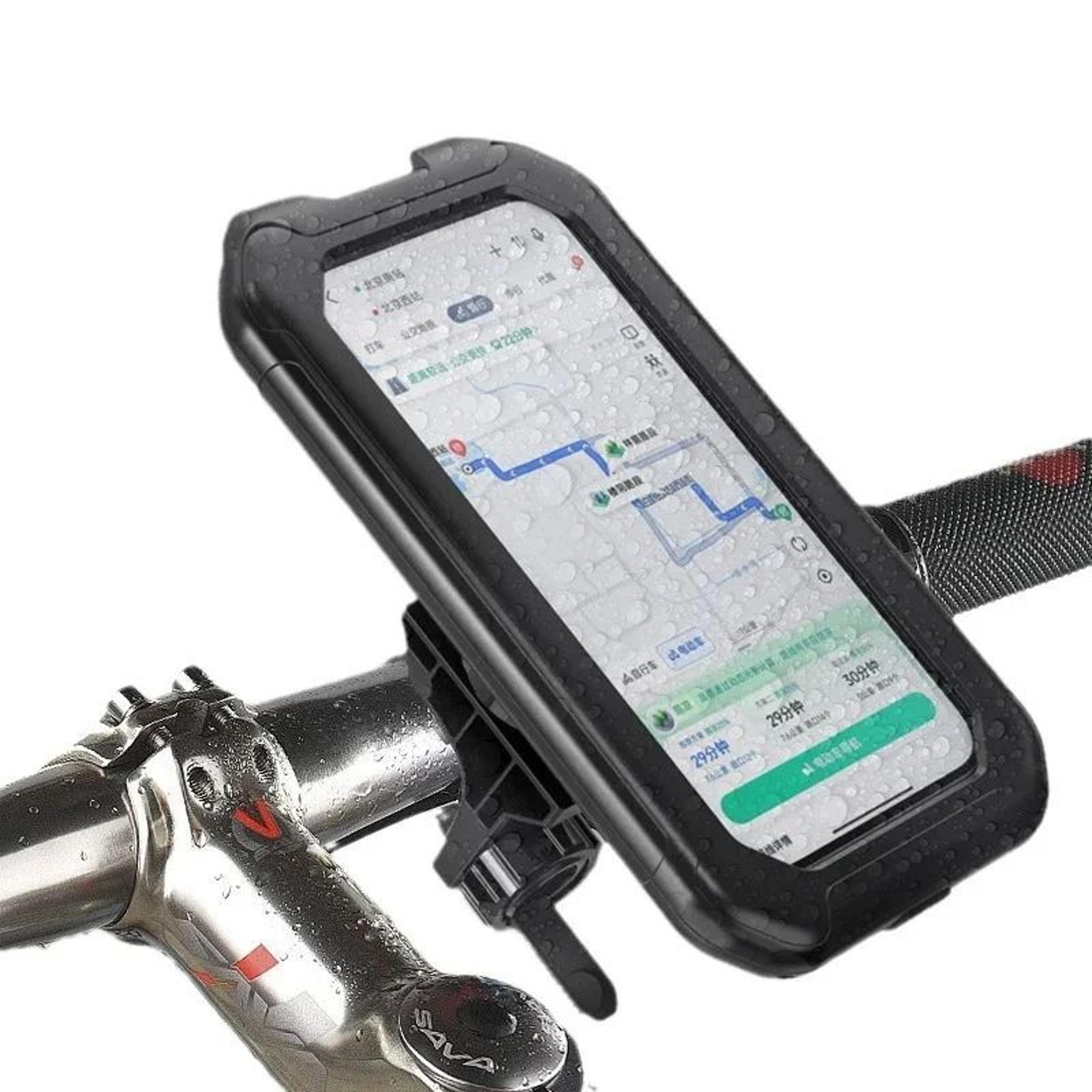 waterproof motorcycle phone holder 360 rotating bike gps mount