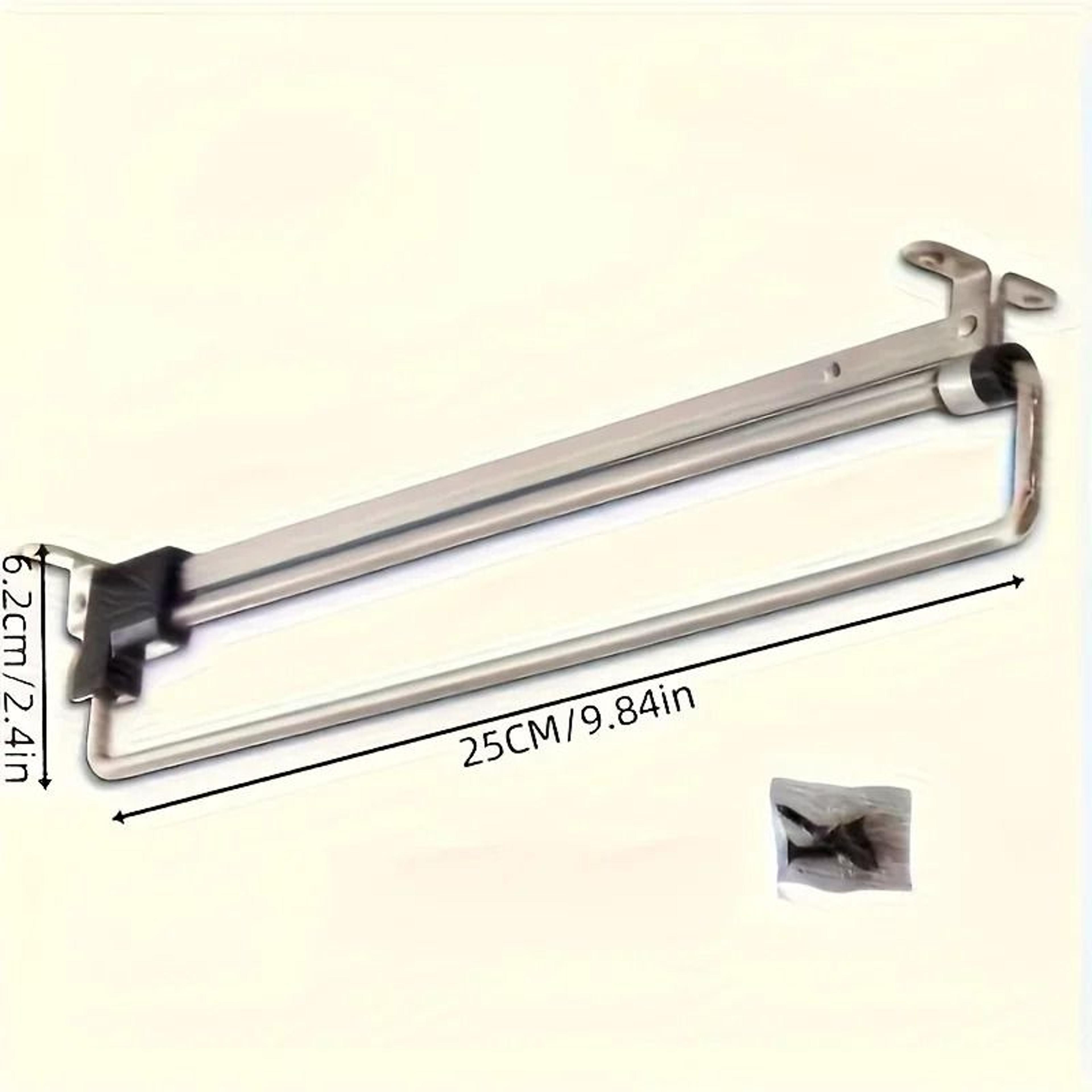 adjustable pull out clothes rod foldable wardrobe hanging rail organizer