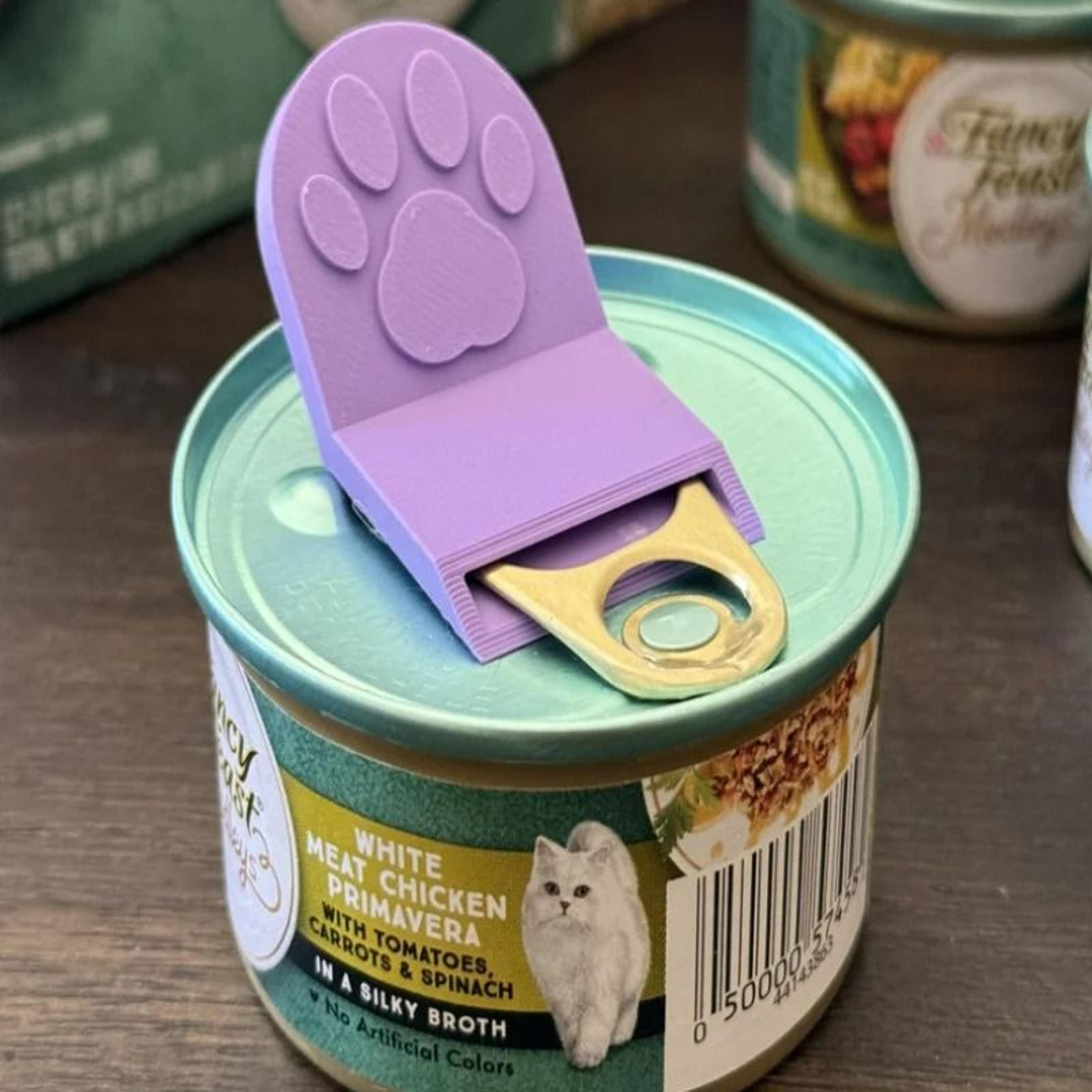 large ergonomic pet can opener non slip easy grip tool for cat and dog food
