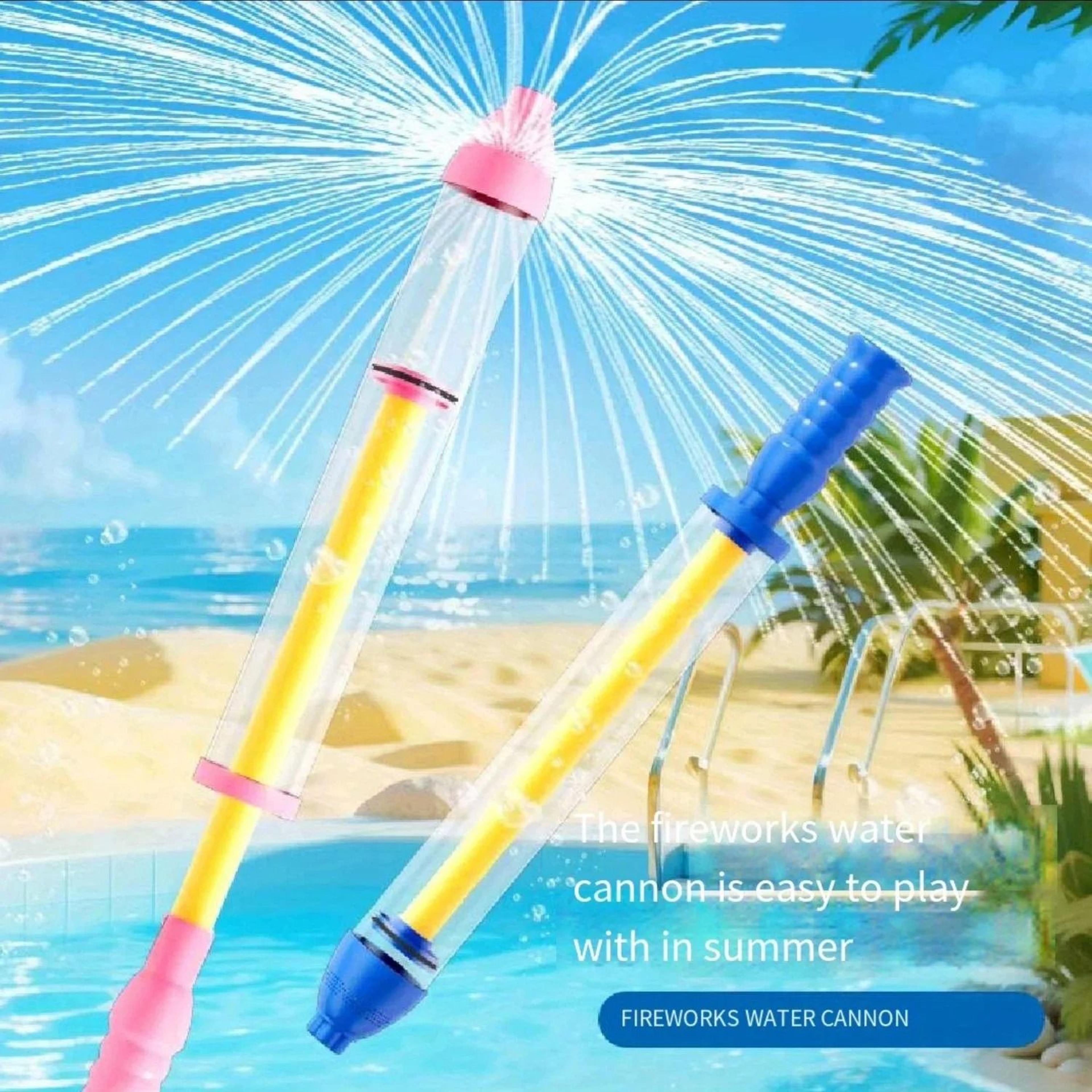 fireworks style water gun portable pull out water squirter for outdoor fun