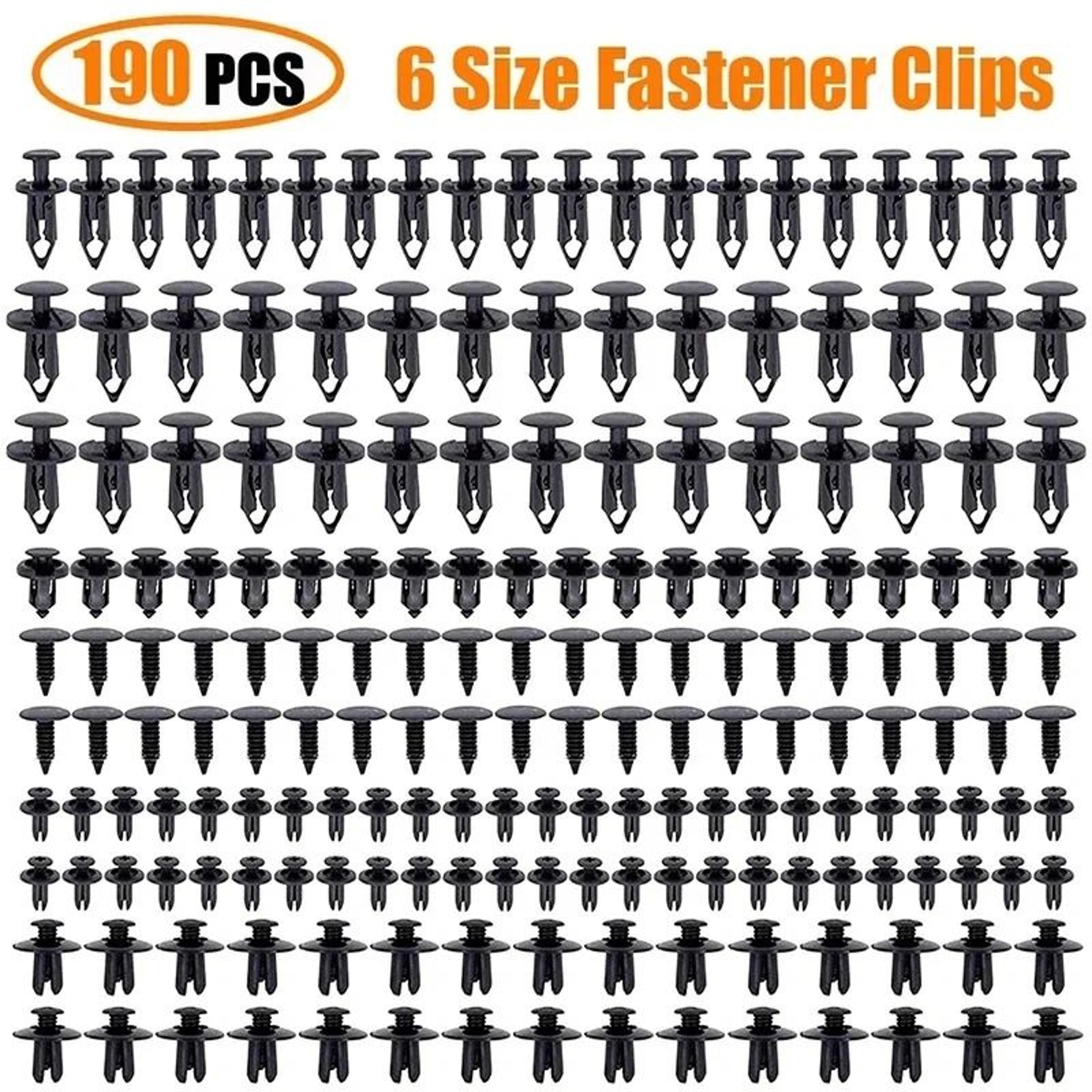 car trim fasteners push rivets kit abs plastic interior clips set