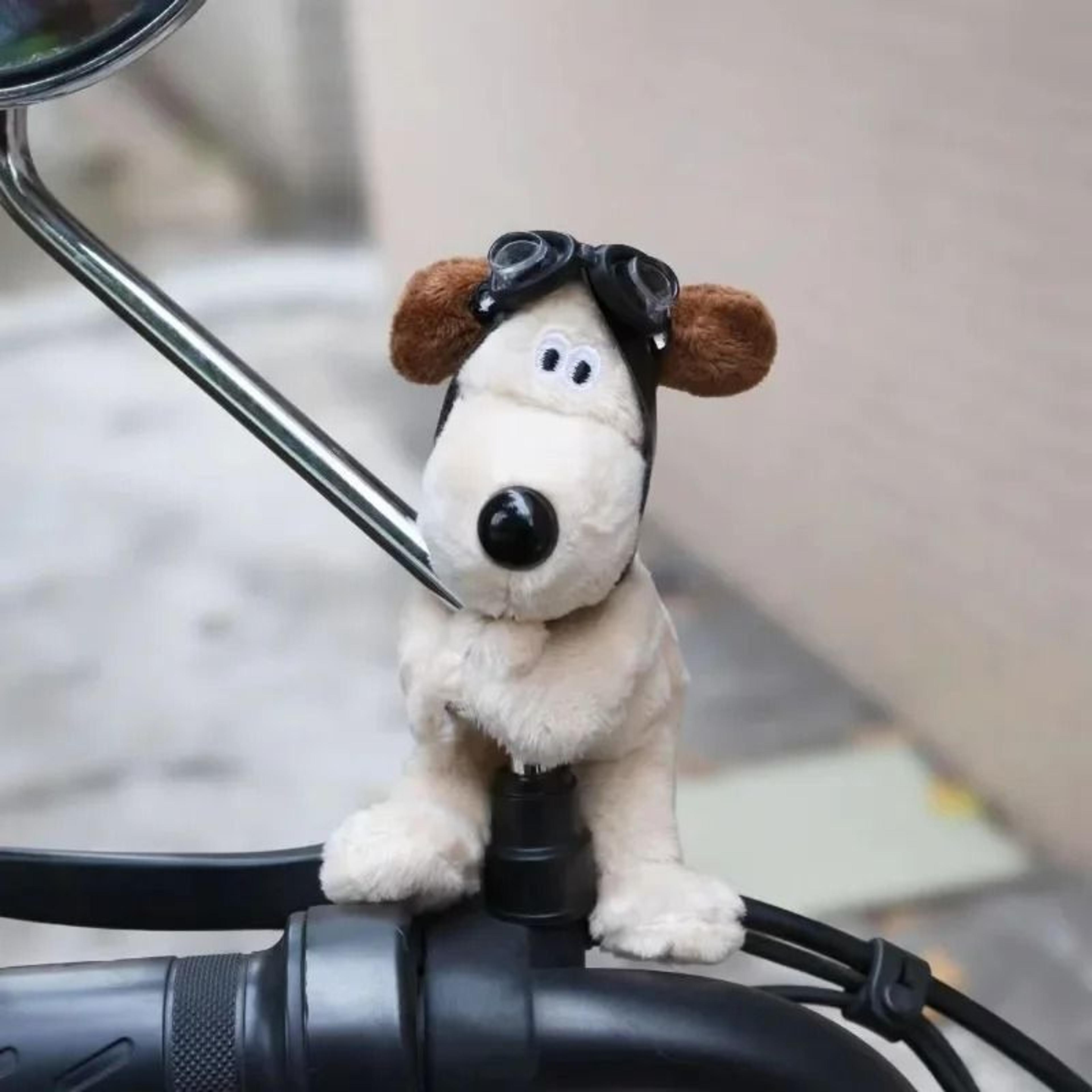 cute plush puppy car wiper lever decor interior accessory
